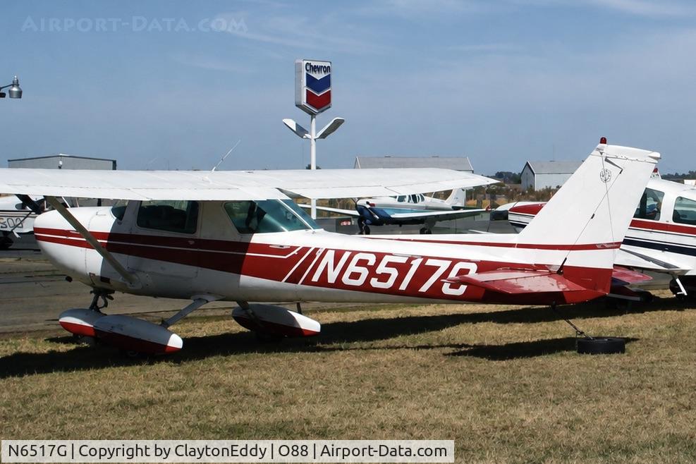 Aircraft N6517G, 1970 Cessna 150L, c/n 15072017, Old Rio Vista airport in California 1980's, at O88, photo by ClaytonEddy