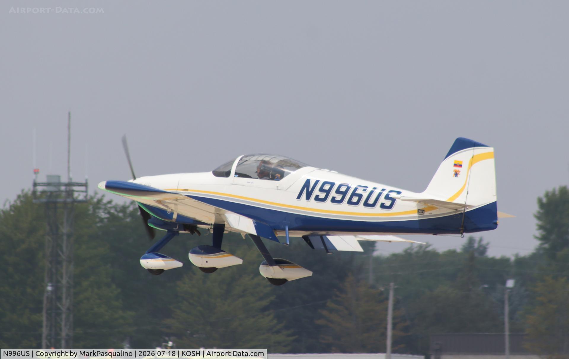 Aircraft N996US, 1999 Vans RV-6A, c/n 20896, Vans RV-6A, at KOSH, photo by MarkPasqualino