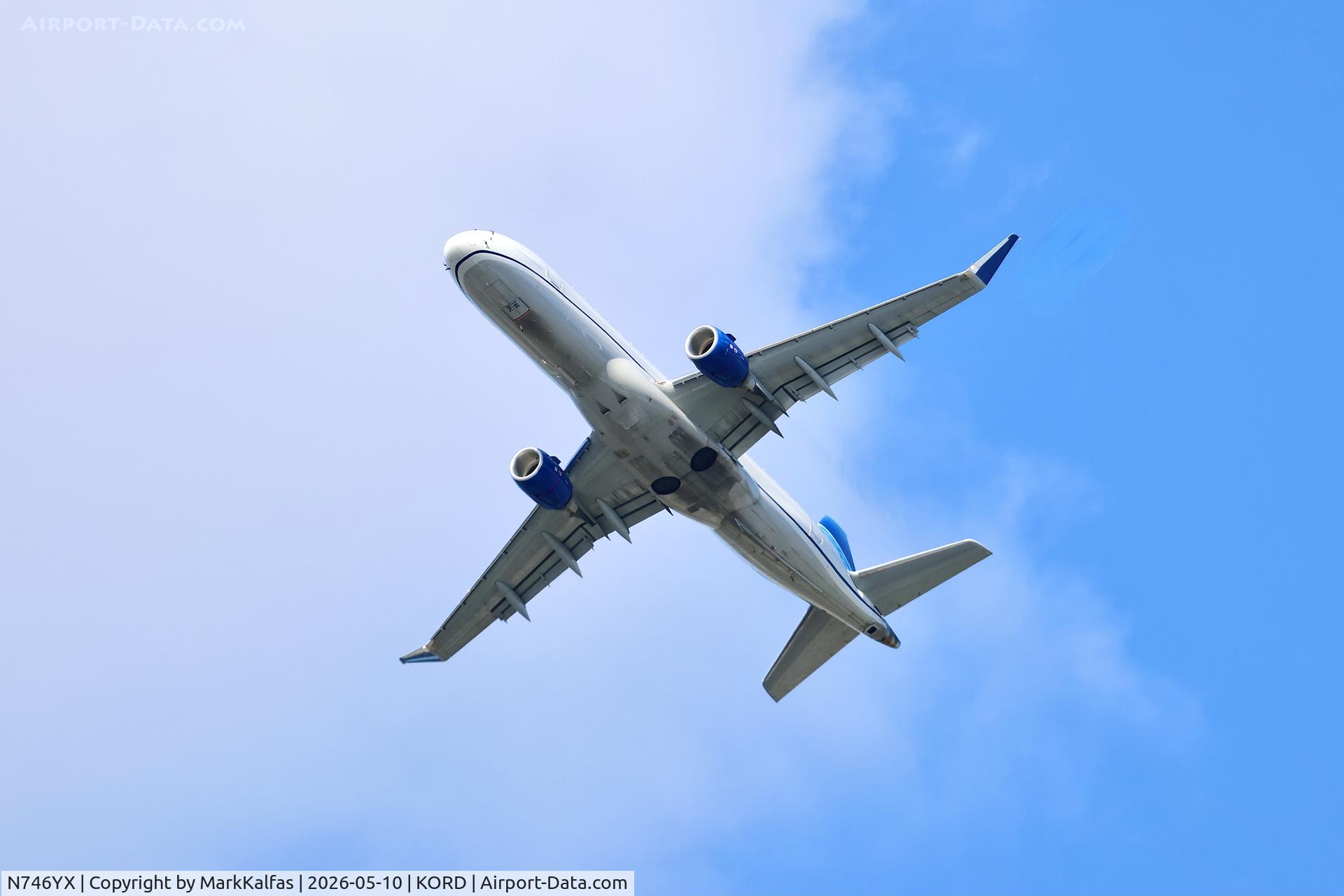 Aircraft N746YX, 2017 Embraer 175LR (ERJ-170-200LR), c/n 17000671, E75L Republic / United Express ERJ-170-200LR N746YX departing 28R KORD, at KORD, photo by MarkKalfas