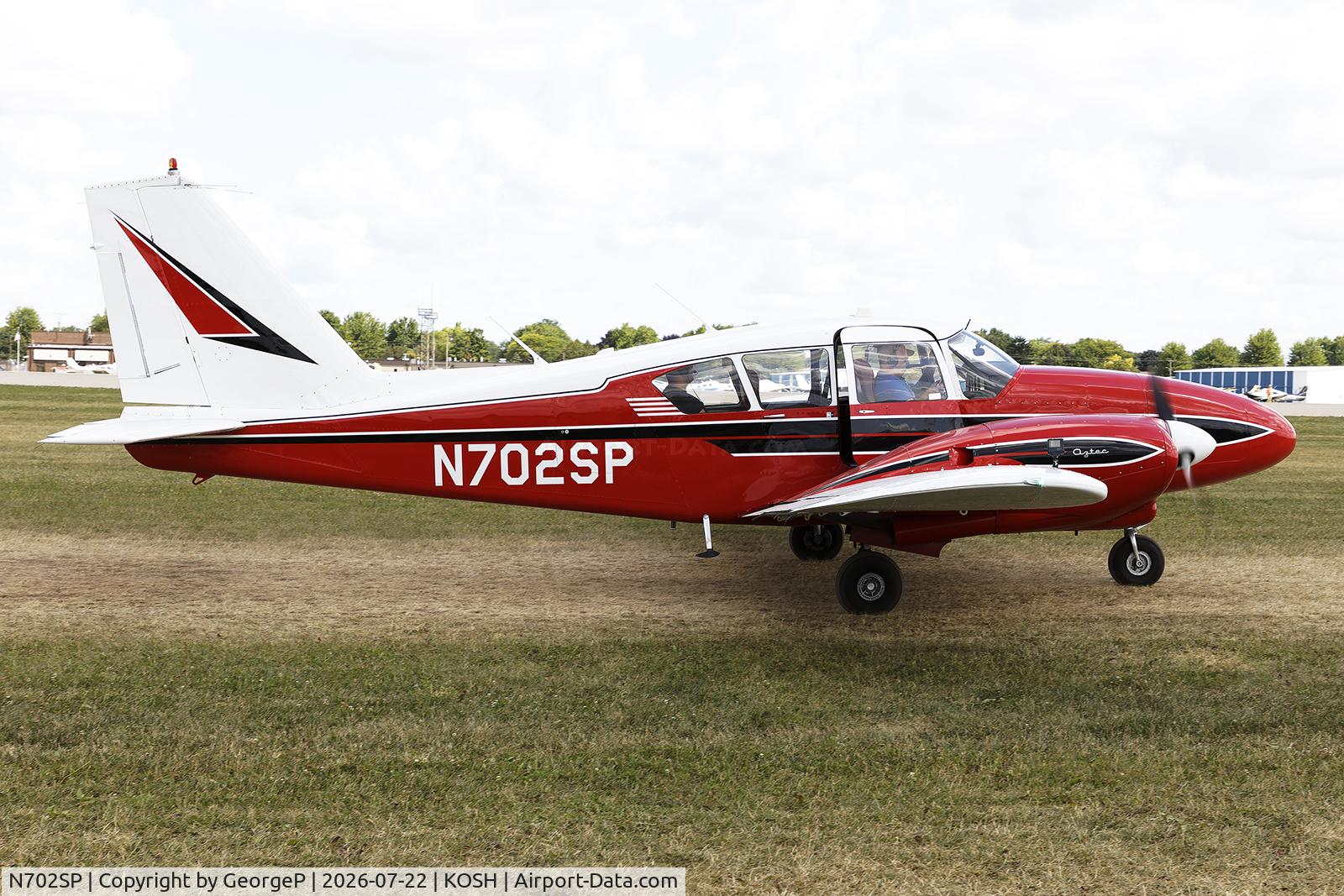 Aircraft N702SP, 1963 Piper PA-23-250, c/n 27-2336, Airventure 2026., at KOSH, photo by GeorgeP