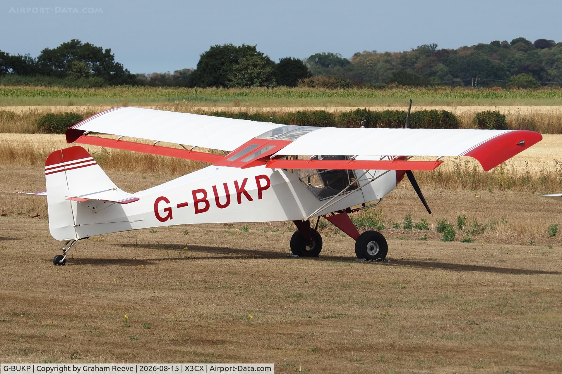 Aircraft G-BUKP, 1992 Denney Kitfox MK2, c/n PFA 172-12301, Parked at Northrepps., at X3CX, photo by Graham Reeve