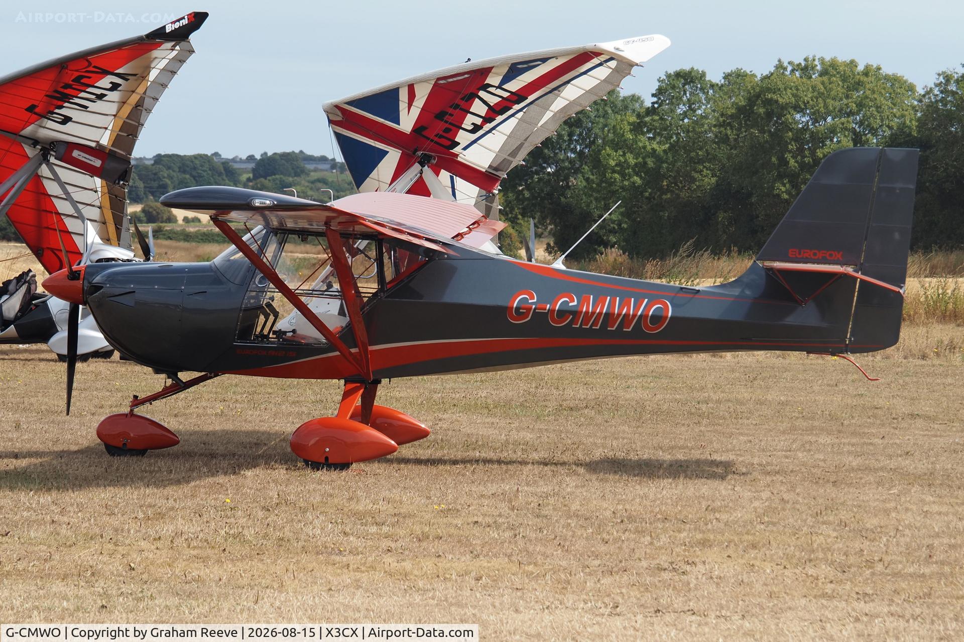 Aircraft G-CMWO, 2024 Aeropro Eurofox 3K, c/n 67123-1, Parked at Northrepps., at X3CX, photo by Graham Reeve
