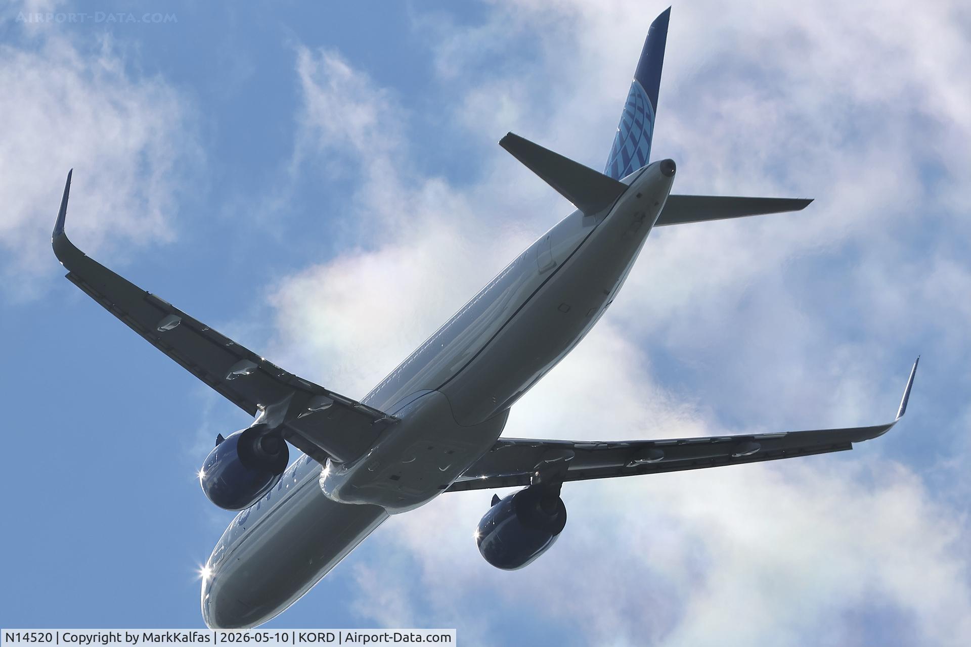 Aircraft N14520, 2024 Airbus A321-271NX, c/n 12103, A21N United Airbus A321-271NX N14520 departing 28R KORD, at KORD, photo by MarkKalfas