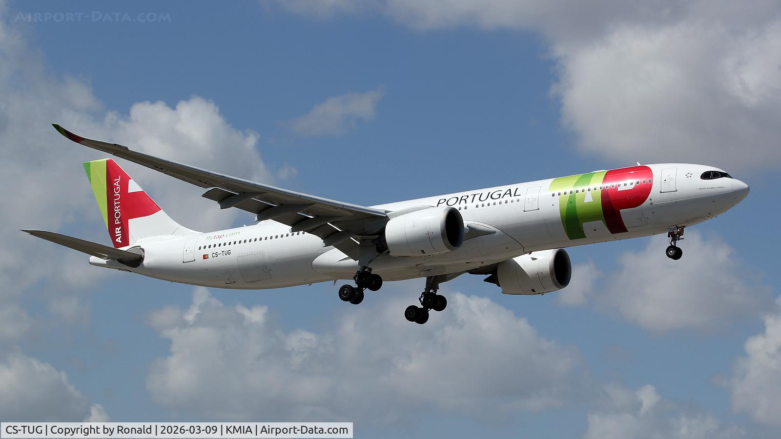 Aircraft CS-TUG, 2019 Airbus A330-941N, c/n 1904, at mia, at KMIA, photo by Ronald