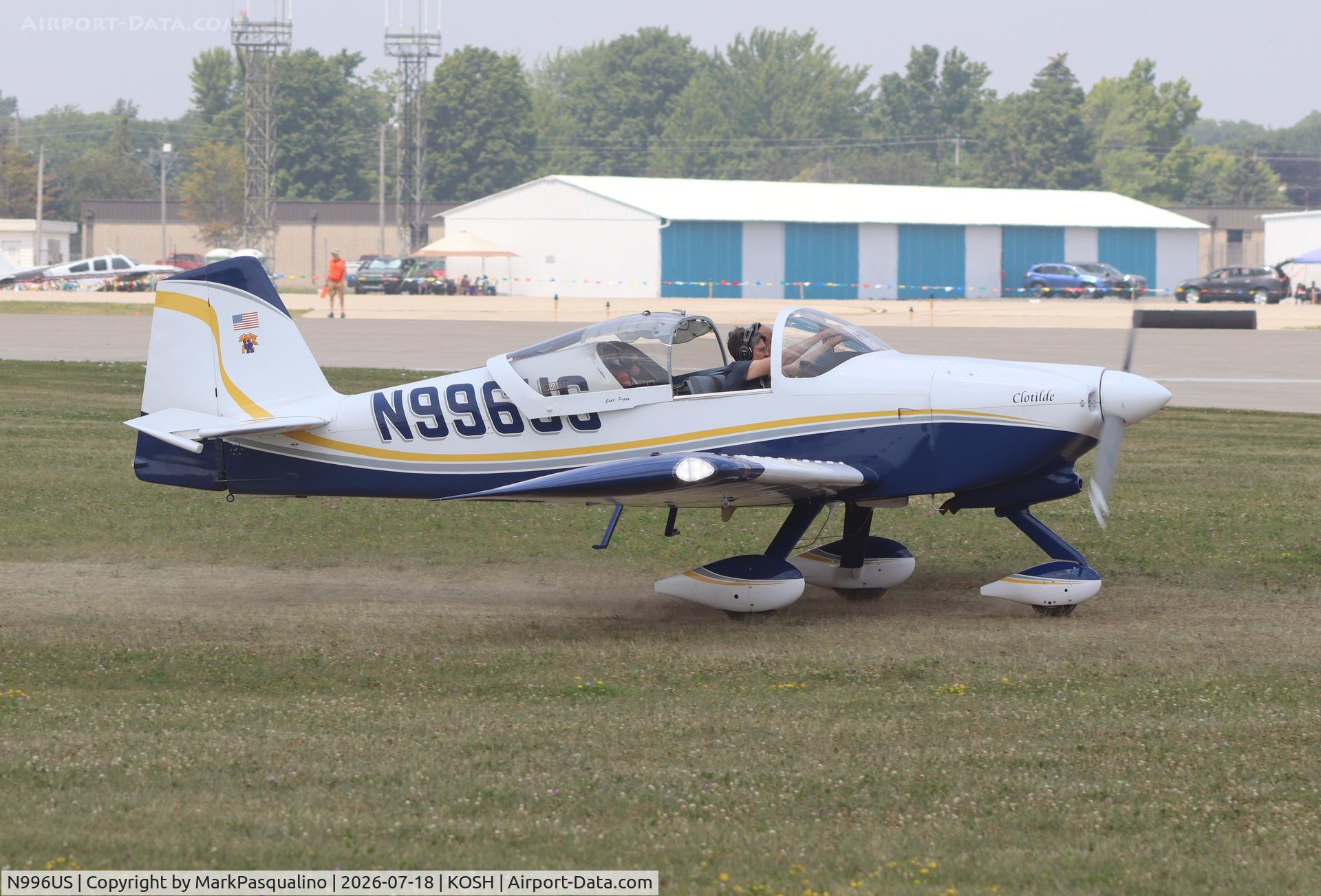 Aircraft N996US, 1999 Vans RV-6A, c/n 20896, Vans RV-6A, at KOSH, photo by MarkPasqualino