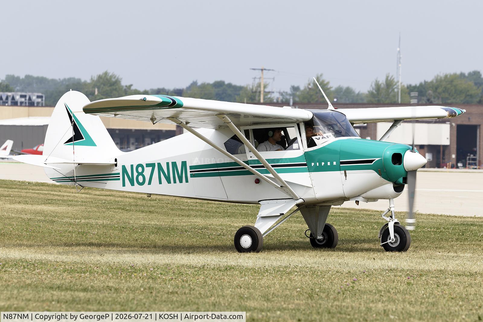 Aircraft N87NM, 1957 Piper PA-22-150, c/n 22-5082, Airventure 2026., at KOSH, photo by GeorgeP