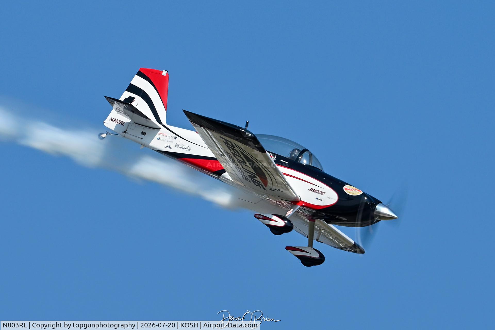 Aircraft N803RL, 2018 Vans RV- 8, c/n 83478, Redline, at KOSH, photo by topgunphotography