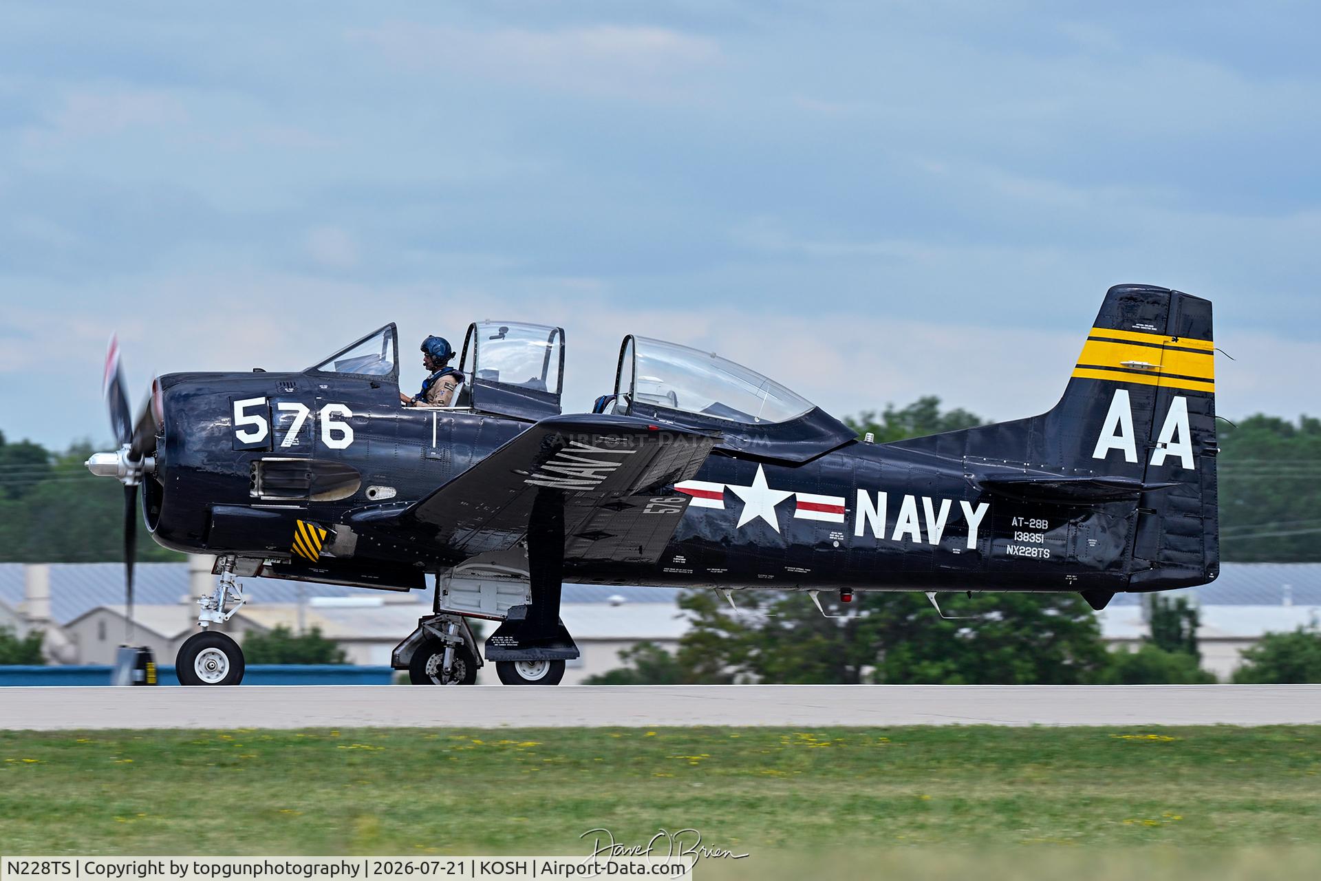Aircraft N228TS, 1954 North American T-28D Trojan, c/n 200-422, T-28D Trojan, at KOSH, photo by topgunphotography