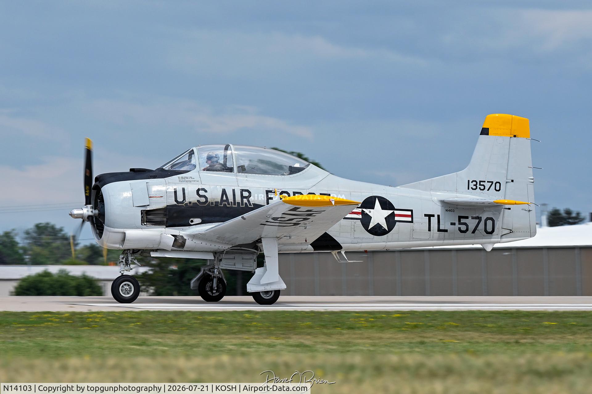 Aircraft N14103, 1951 North American T-28B Trojan, c/n 174-108, T-28B Trojan, at KOSH, photo by topgunphotography