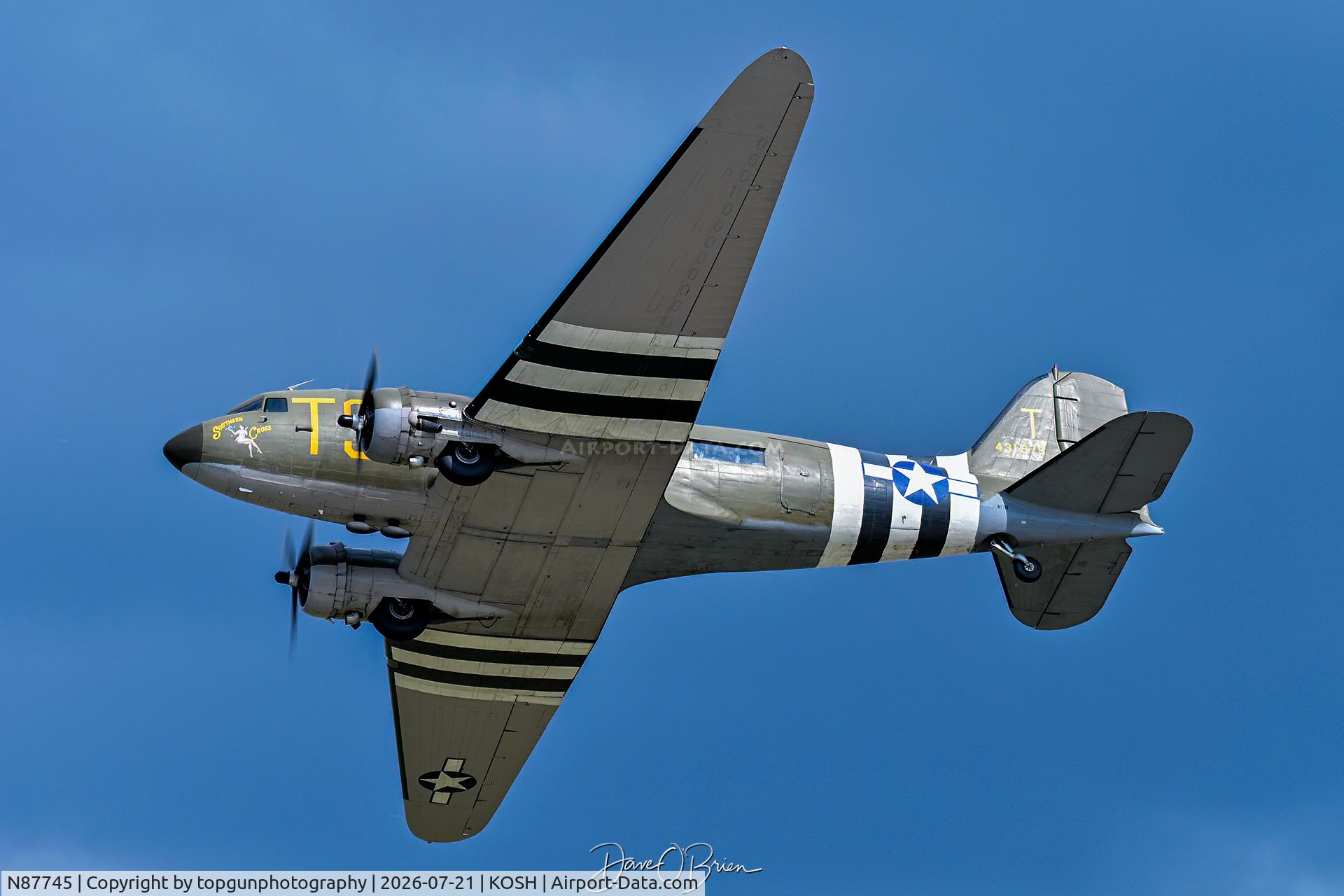 Aircraft N87745, 1942 Douglas DC-3, c/n 6315, Southern Cross, at KOSH, photo by topgunphotography