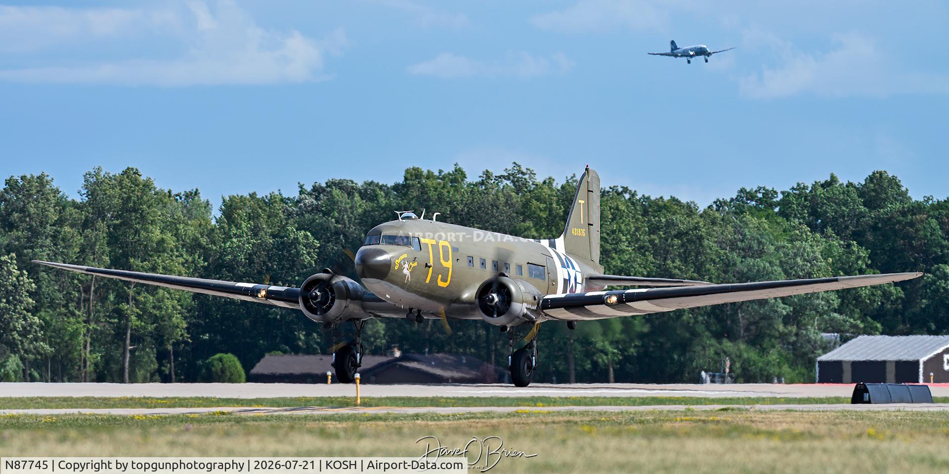 Aircraft N87745, 1942 Douglas DC-3, c/n 6315, Southern Cross, at KOSH, photo by topgunphotography