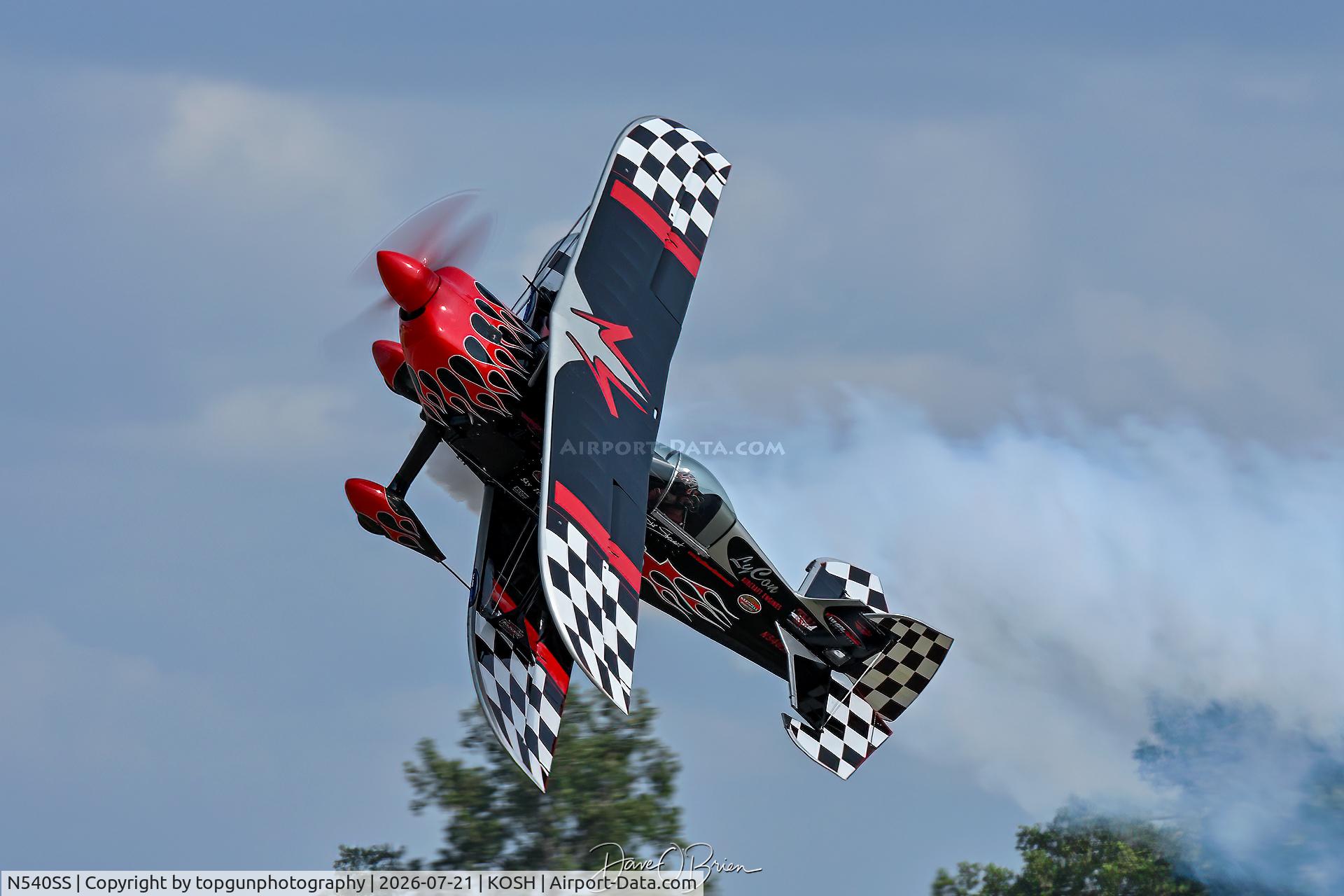 Aircraft N540SS, 2011 Pitts S-2S Special, c/n 006, PROMETHEUS flown by Skip Stewart, at KOSH, photo by topgunphotography