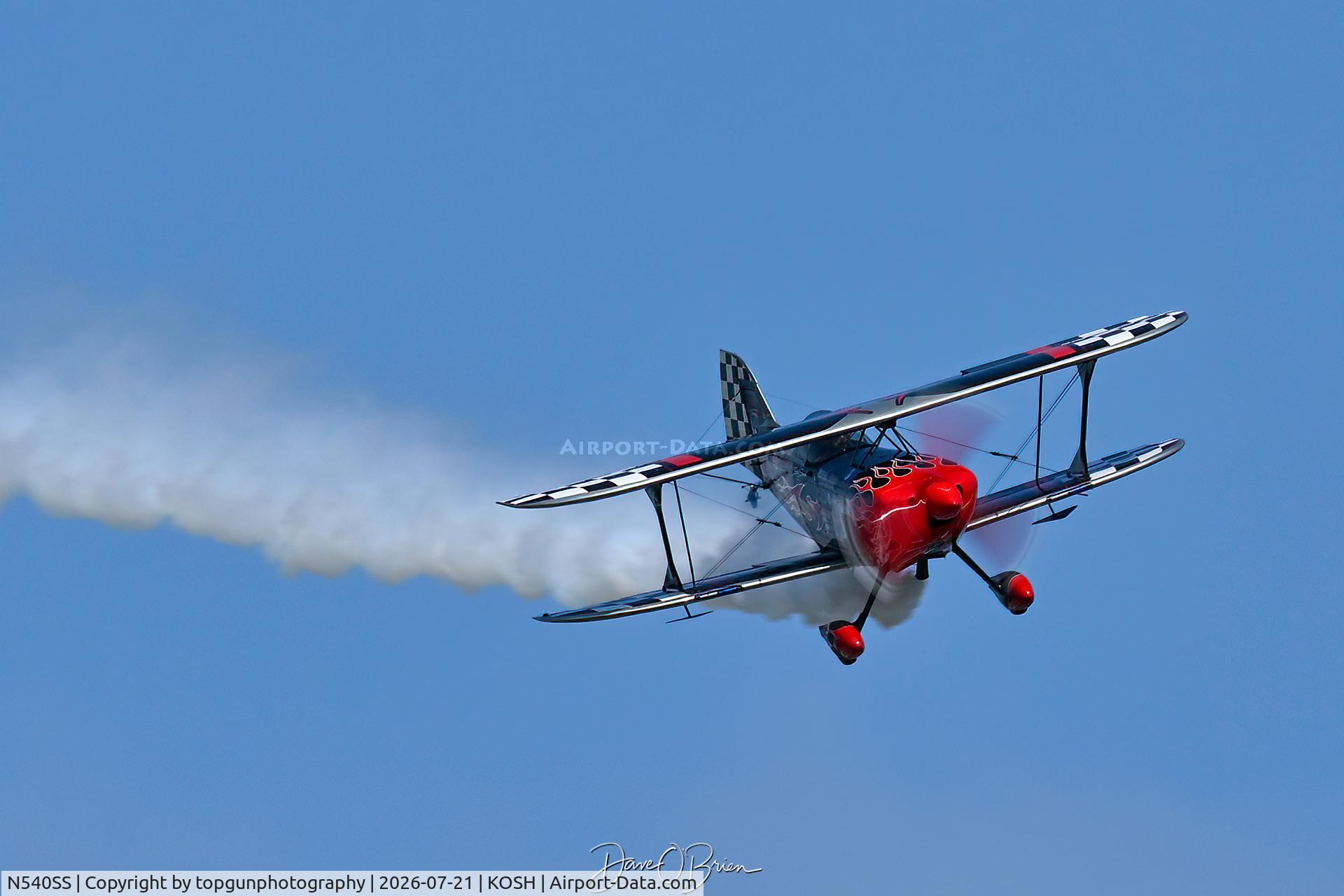 Aircraft N540SS, 2011 Pitts S-2S Special, c/n 006, PROMETHEUS flown by Skip Stewart, at KOSH, photo by topgunphotography