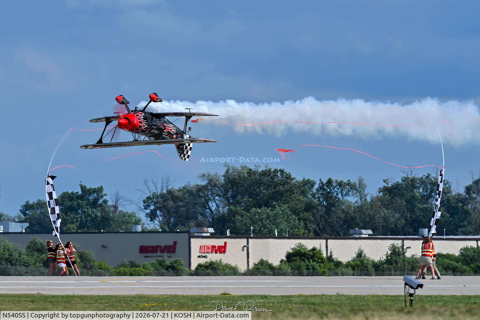 Aircraft N540SS, 2011 Pitts S-2S Special, c/n 006, PROMETHEUS flown by Skip Stewart, at KOSH, photo by topgunphotography