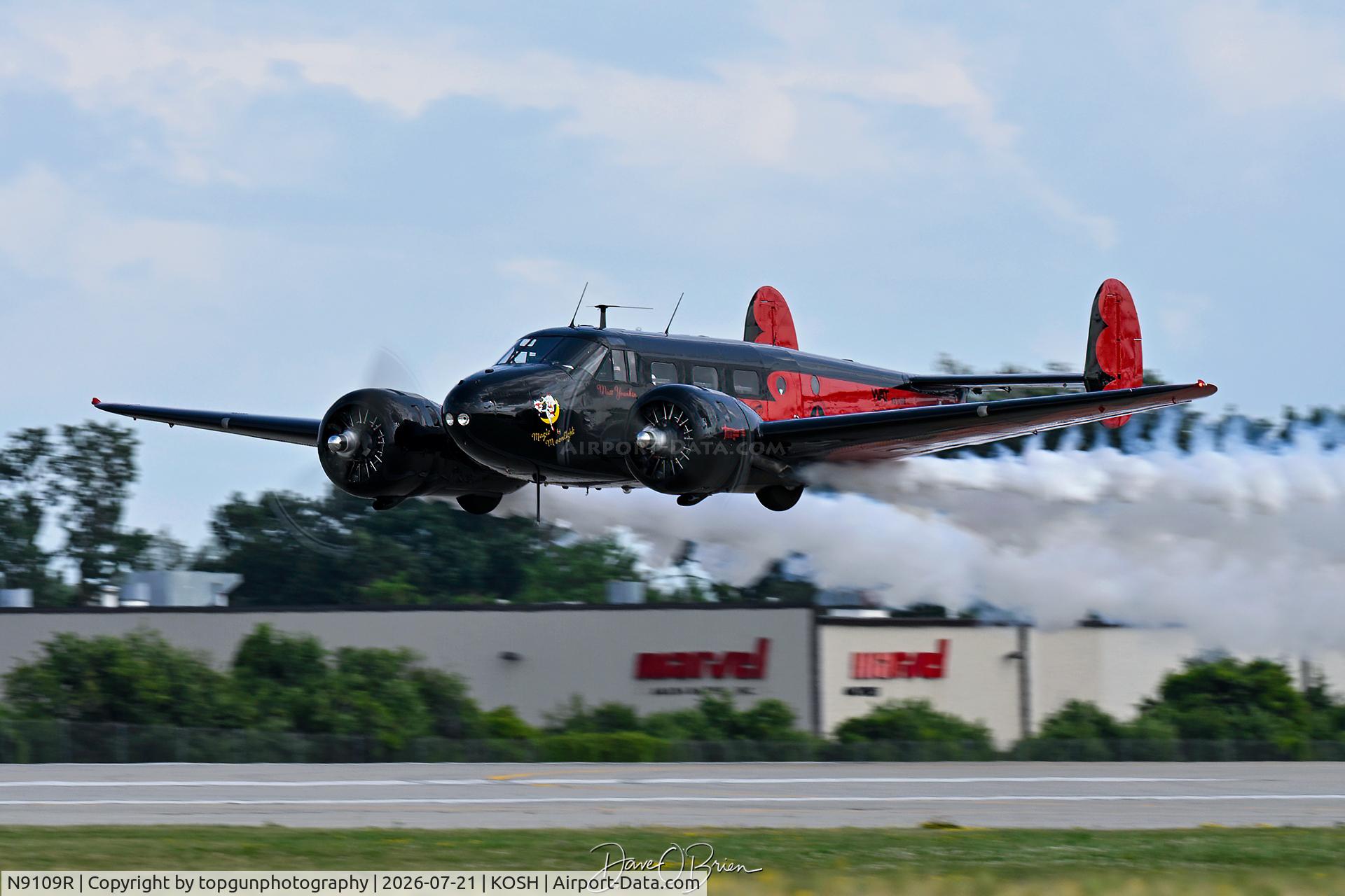 Aircraft N9109R, 1943 Beech C18S (AT-7C), c/n 4383 (5676), Magic Moonlight, at KOSH, photo by topgunphotography