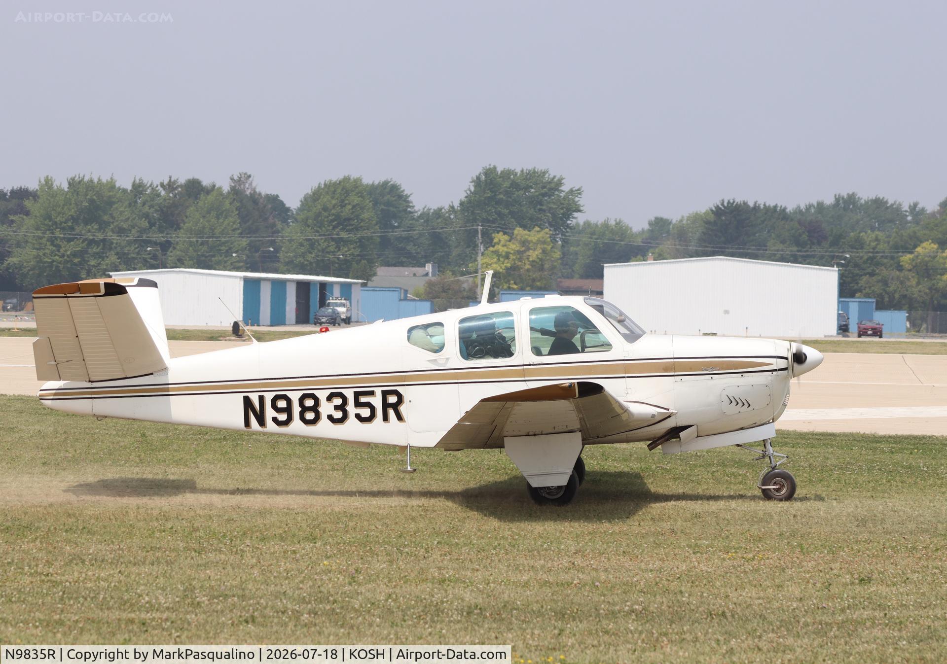 Aircraft N9835R, 1960 Beech M35 Bonanza, c/n D-6359, Beech M35, at KOSH, photo by MarkPasqualino