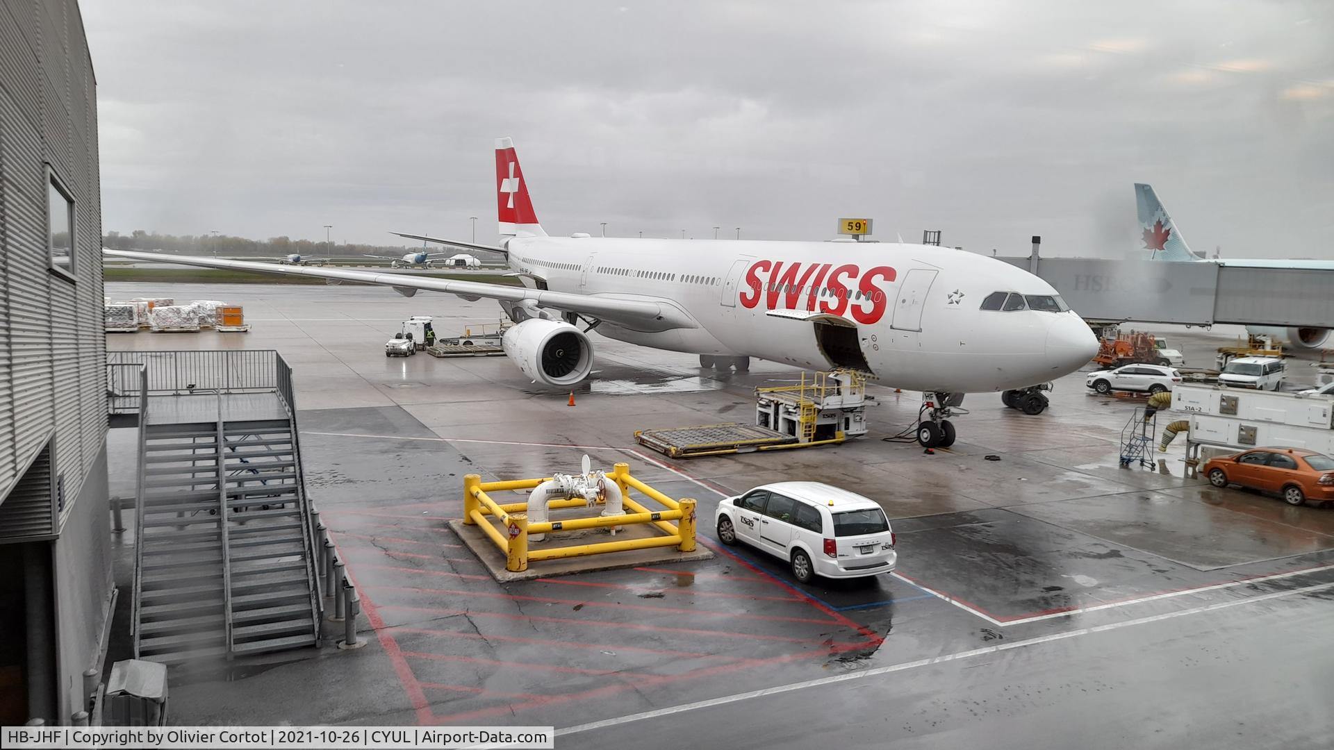 Aircraft HB-JHF, 2010 Airbus A330-343X, c/n 1089, 2021, at CYUL, photo by Olivier Cortot