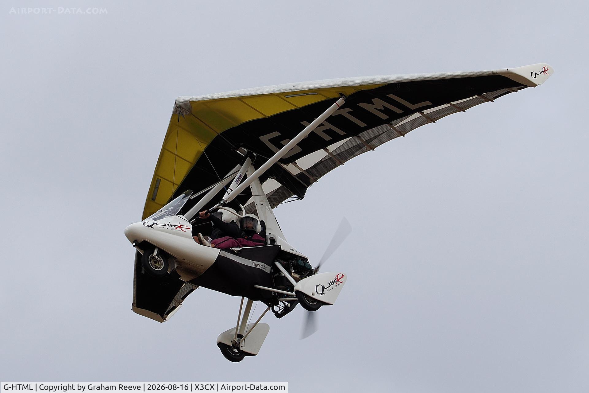 Aircraft G-HTML, 2009 P&M Aviation QuikR, c/n 8446, Departing from Northrepps., at X3CX, photo by Graham Reeve