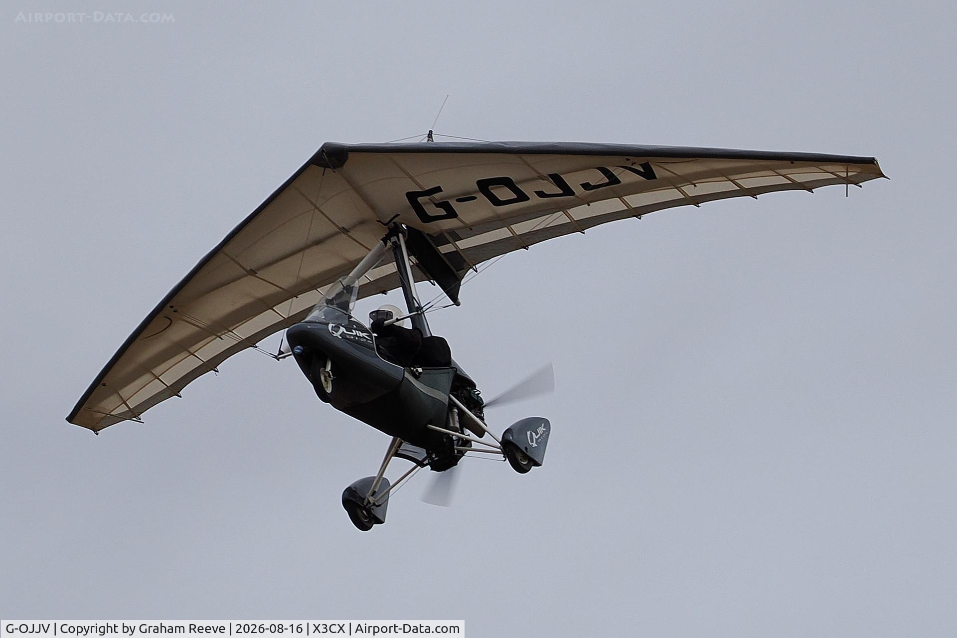 Aircraft G-OJJV, 2007 P&M Aviation Pegasus Quik, c/n 8276, Departing from Northrepps., at X3CX, photo by Graham Reeve