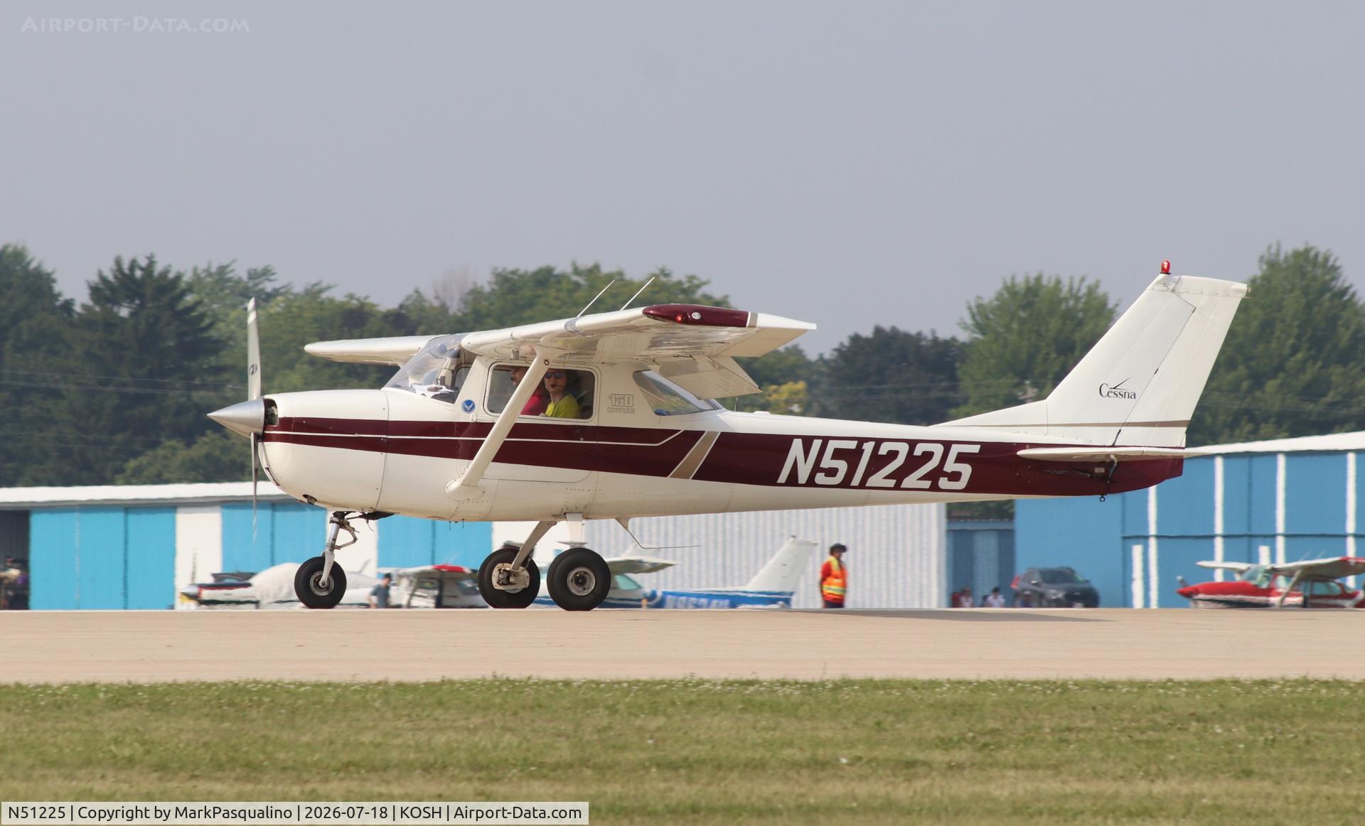 Aircraft N51225, 1968 Cessna 150J, c/n 15069850, Cessna 150J, at KOSH, photo by MarkPasqualino