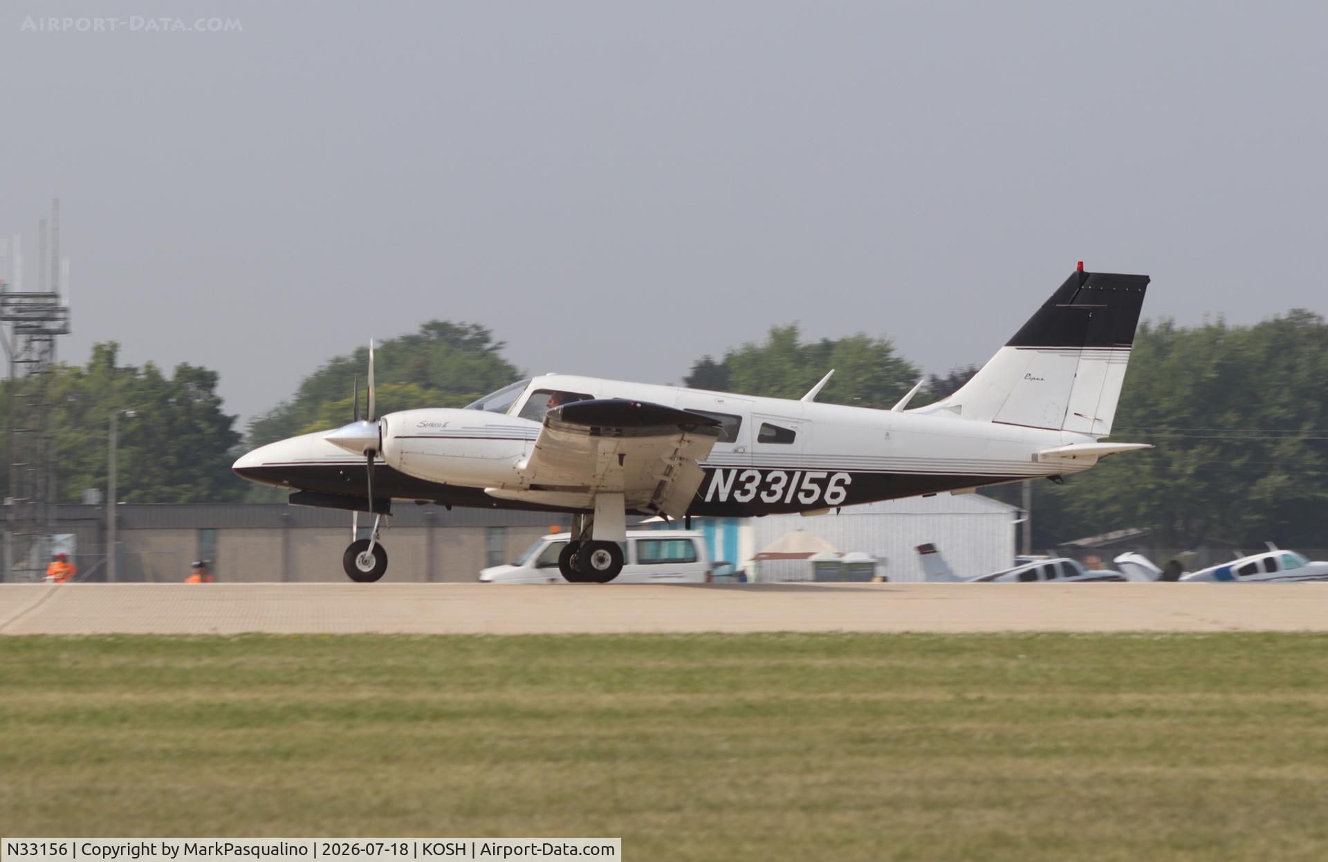 Aircraft N33156, 1975 Piper PA-34-200T, c/n 34-7570096, Piper PA-34-200T, at KOSH, photo by MarkPasqualino