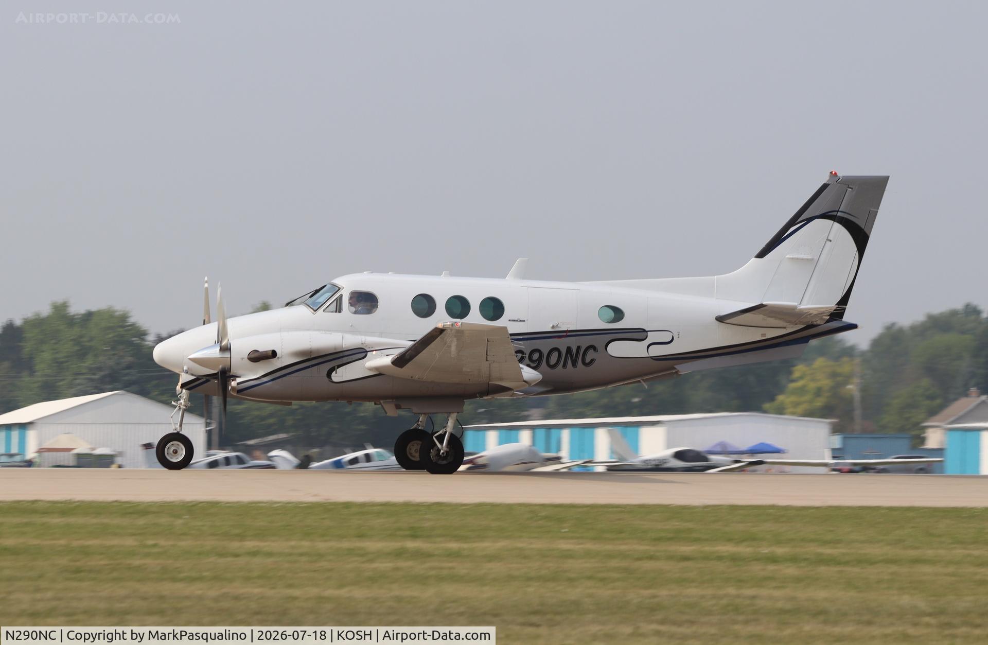 Aircraft N290NC, 1987 Beech C90A King Air, c/n LJ1158, Beech C90A, at KOSH, photo by MarkPasqualino