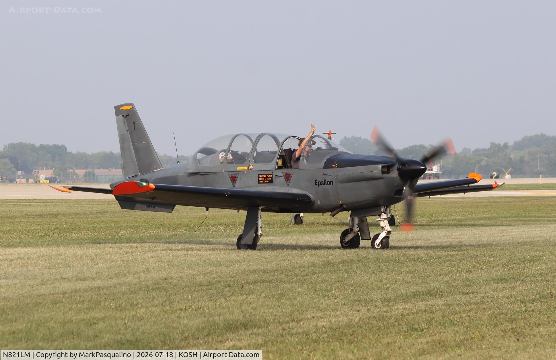 Aircraft N821LM, Socata TB-30 Epsilon, c/n 1, Socata TB-30 Epsilon, at KOSH, photo by MarkPasqualino