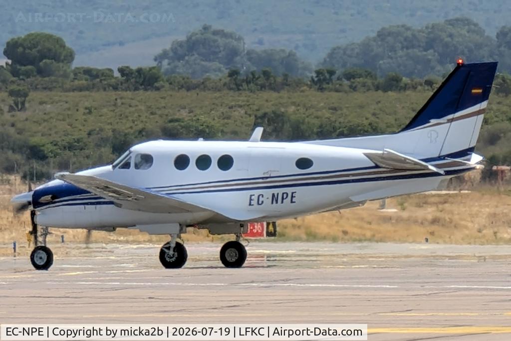Aircraft EC-NPE, 1986 Beech C90A King Air, c/n LJ-1124, Taxiing, at LFKC, photo by micka2b
