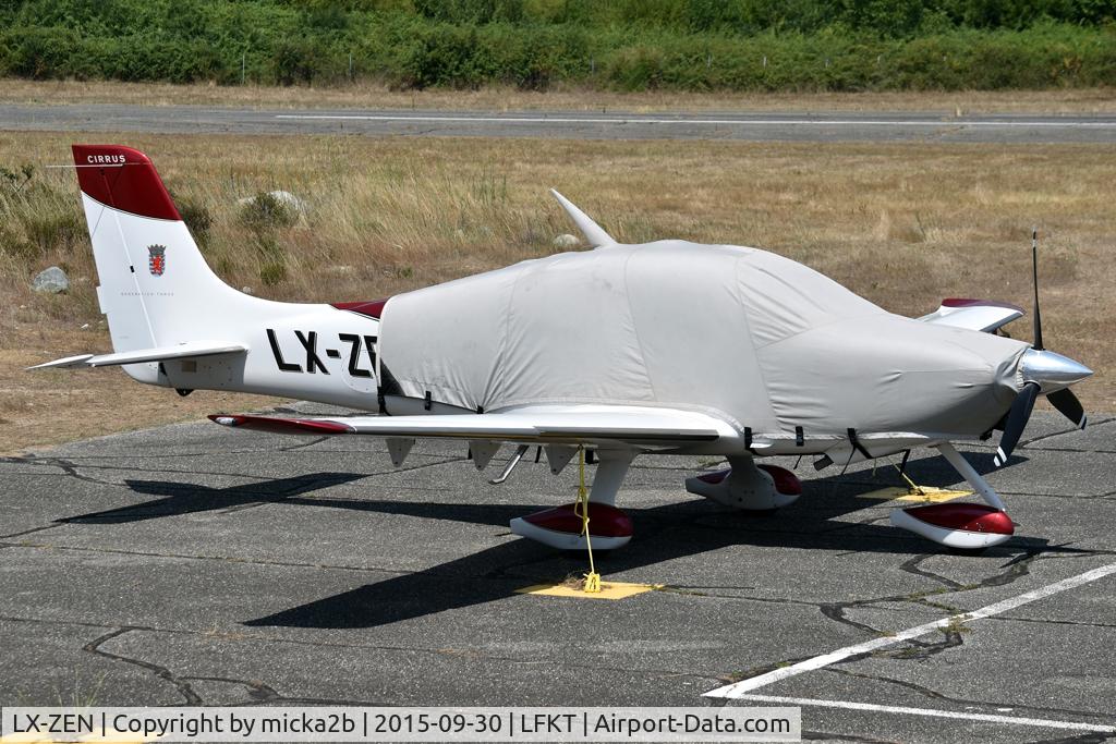 Aircraft LX-ZEN, 2008 Cirrus SR22, c/n 2972, Parked, at LFKT, photo by micka2b