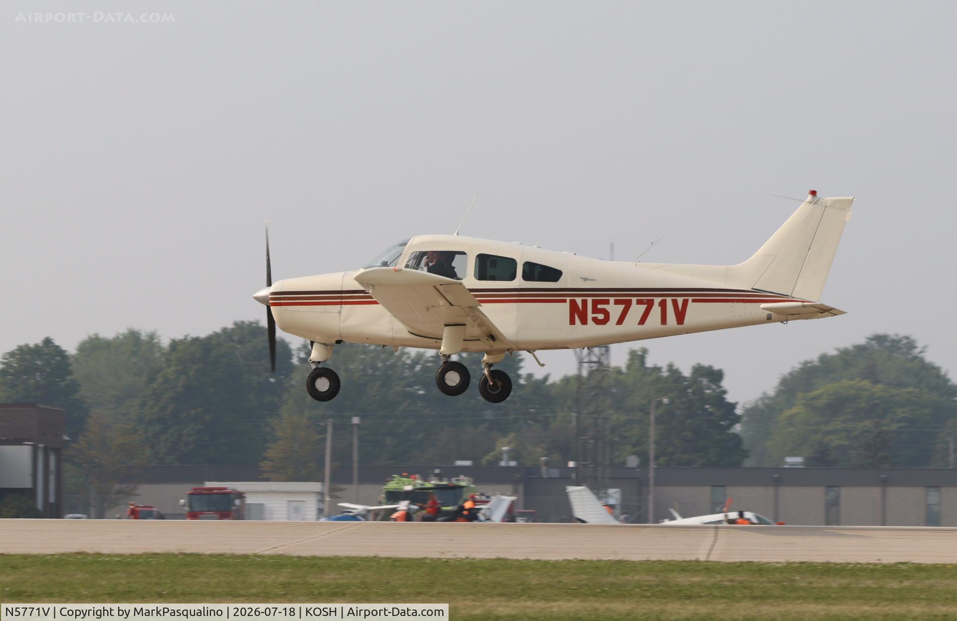 Aircraft N5771V, 1966 Beech A23-24 Musketeer Super III, c/n MA-22, Beech A23-24, at KOSH, photo by MarkPasqualino