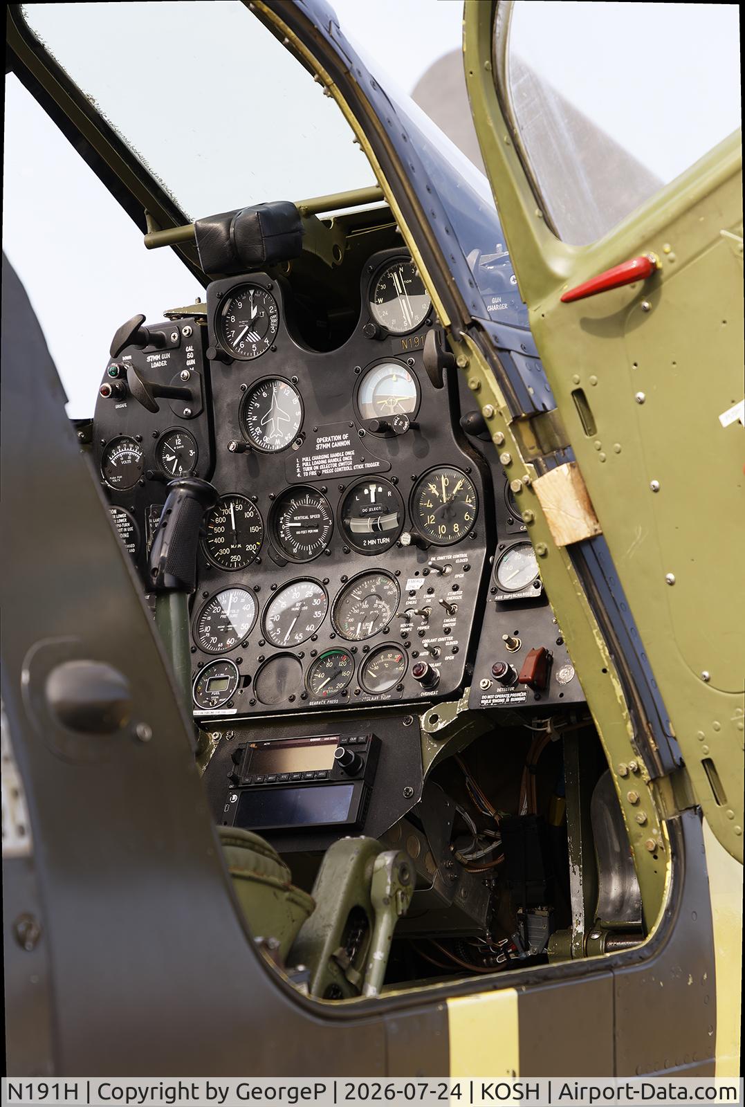 Aircraft N191H, 1944 Bell P-63A-6-BE Kingcobra, c/n 33-11, Airventure 2026., at KOSH, photo by GeorgeP