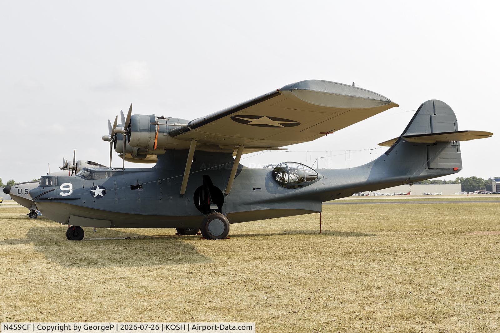 Aircraft N459CF, 1943 Consolidated Vultee PBY-5A, c/n 300, Airventure 2026., at KOSH, photo by GeorgeP