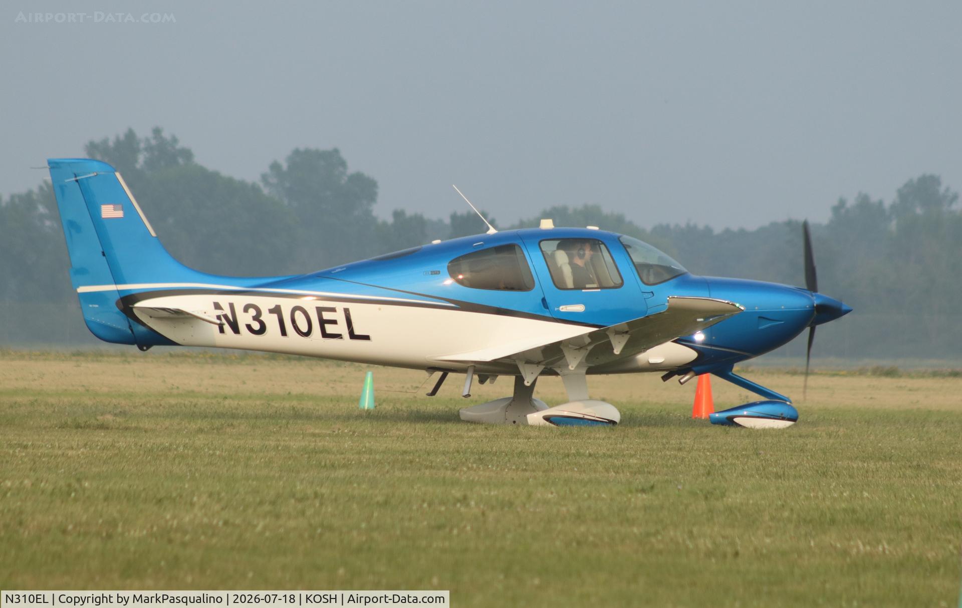 Aircraft N310EL, 2024 Cirrus SR22, c/n 9795, Cirrus SR22, at KOSH, photo by MarkPasqualino