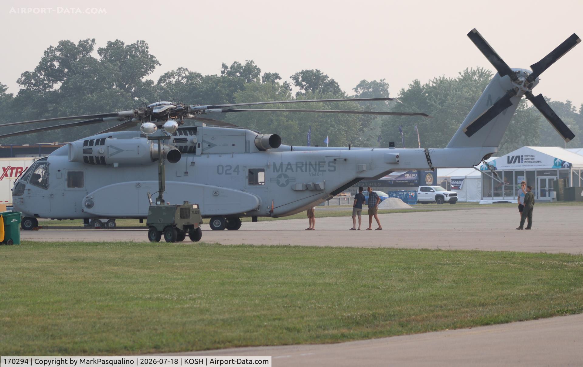 Aircraft 170294, 2022 Sikorsky CH-53K, c/n 95, Sikorsky CH-53K, at KOSH, photo by MarkPasqualino