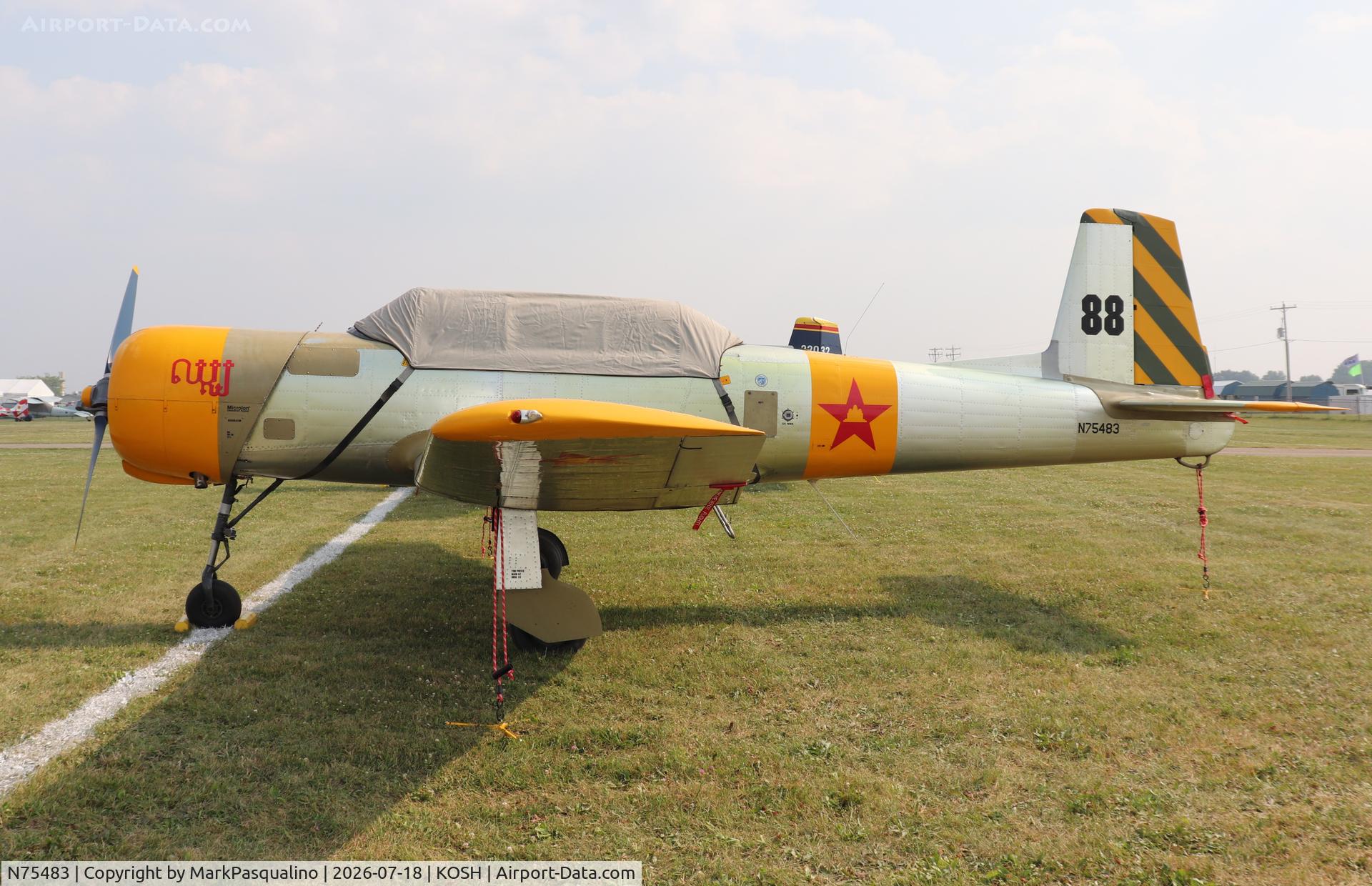 Aircraft N75483, Nanchang CJ-6A, c/n 3632013, Nanchang CJ-6A, at KOSH, photo by MarkPasqualino