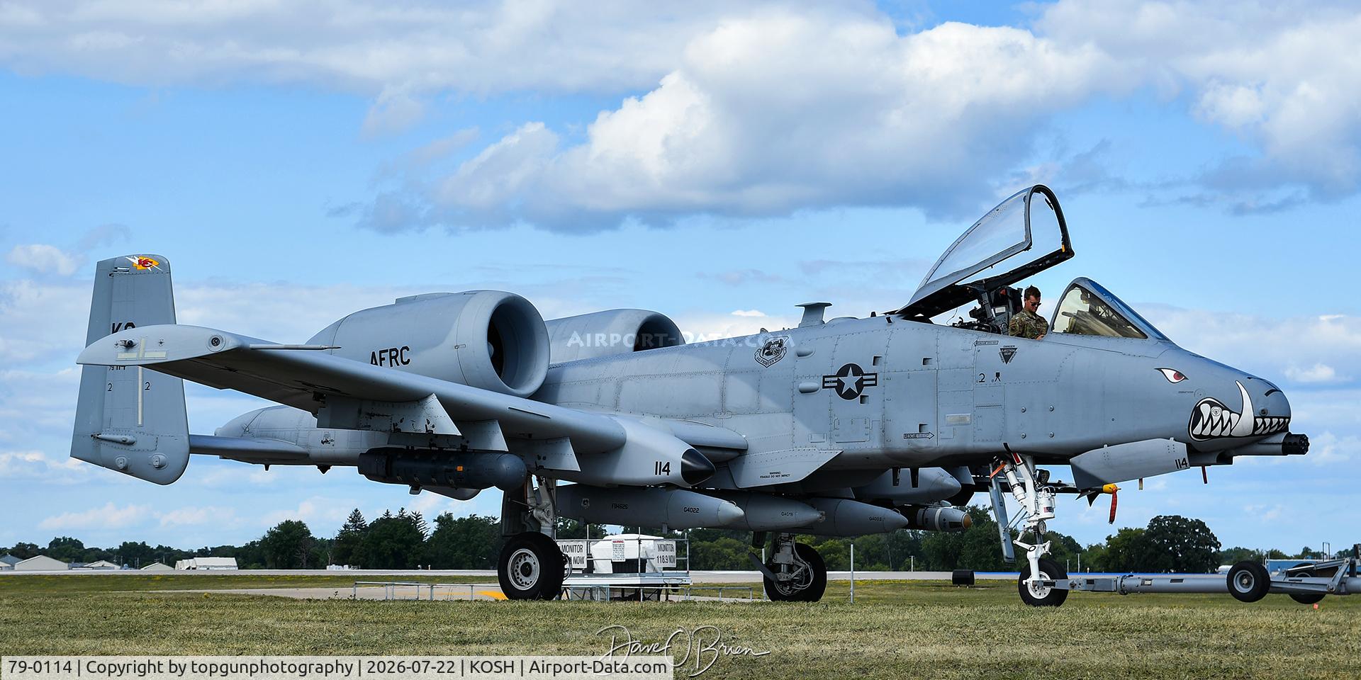 Aircraft 79-0114, 1979 Fairchild Republic A-10C Thunderbolt II, c/n A10-0378, 442nd FW / Whiteman AFB, MO, at KOSH, photo by topgunphotography