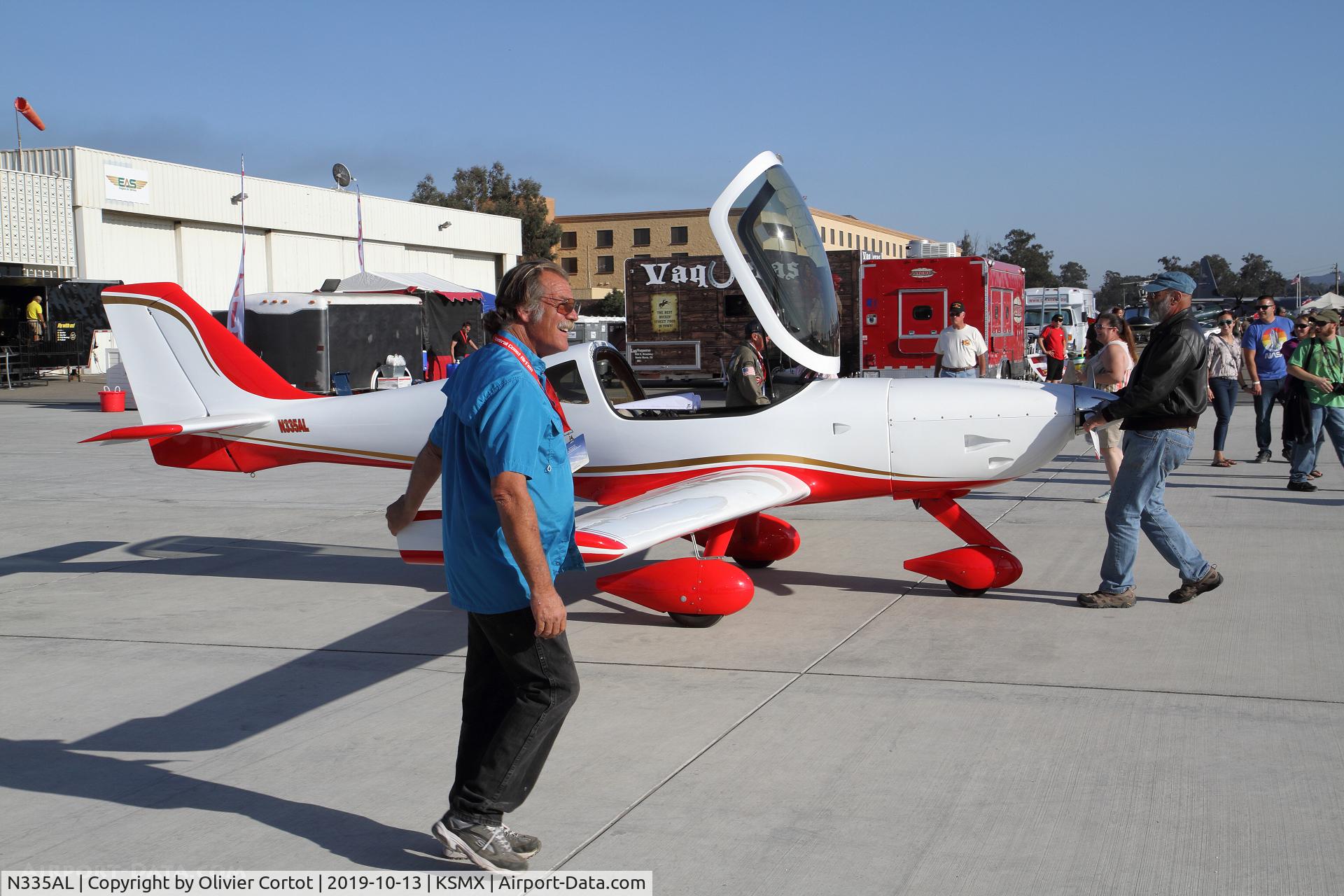 Aircraft N335AL, Arion Lightning LS-1, c/n 133, 2019 airshow, at KSMX, photo by Olivier Cortot
