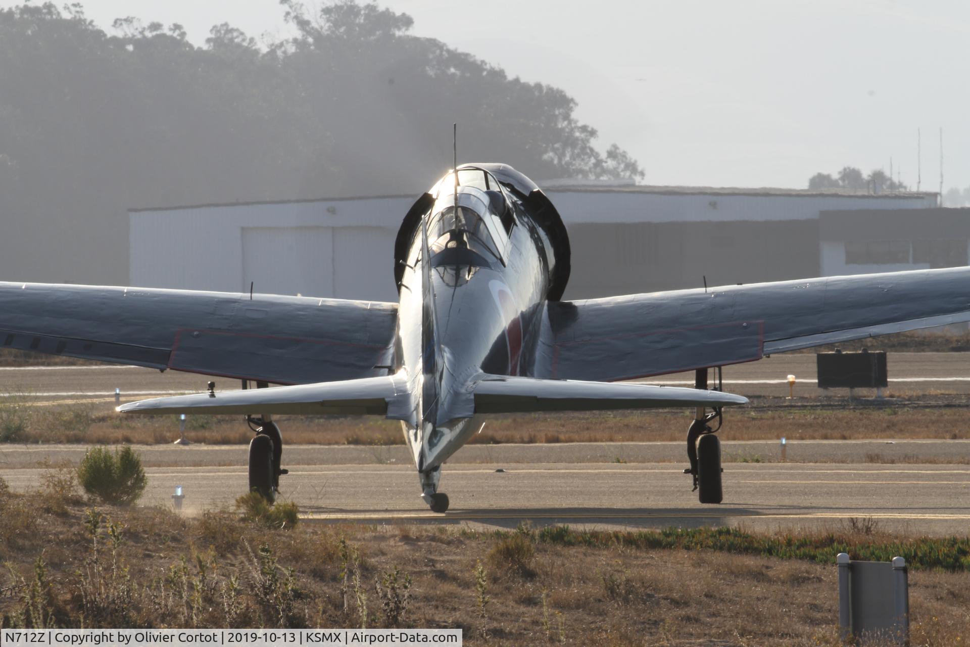 Aircraft N712Z, 1942 Mitsubishi A6M3 Reisen (Zero), c/n 3869, 2019 airshow, at KSMX, photo by Olivier Cortot