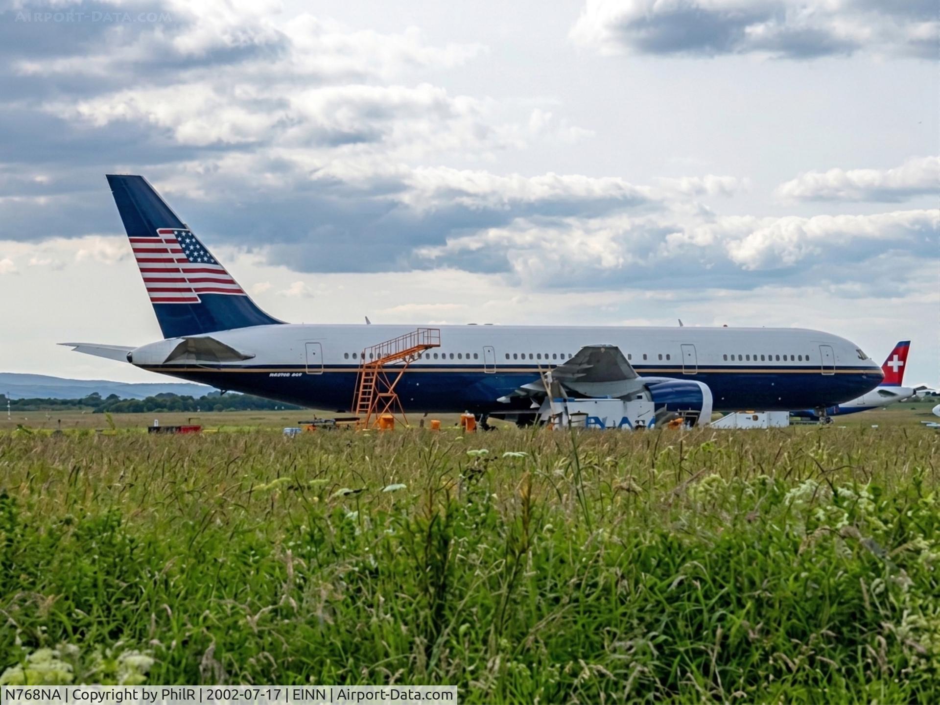 Aircraft N768NA, 1999 Boeing 767-36NER, c/n 29898, N768NA B767-200 SNN, at EINN, photo by PhilR