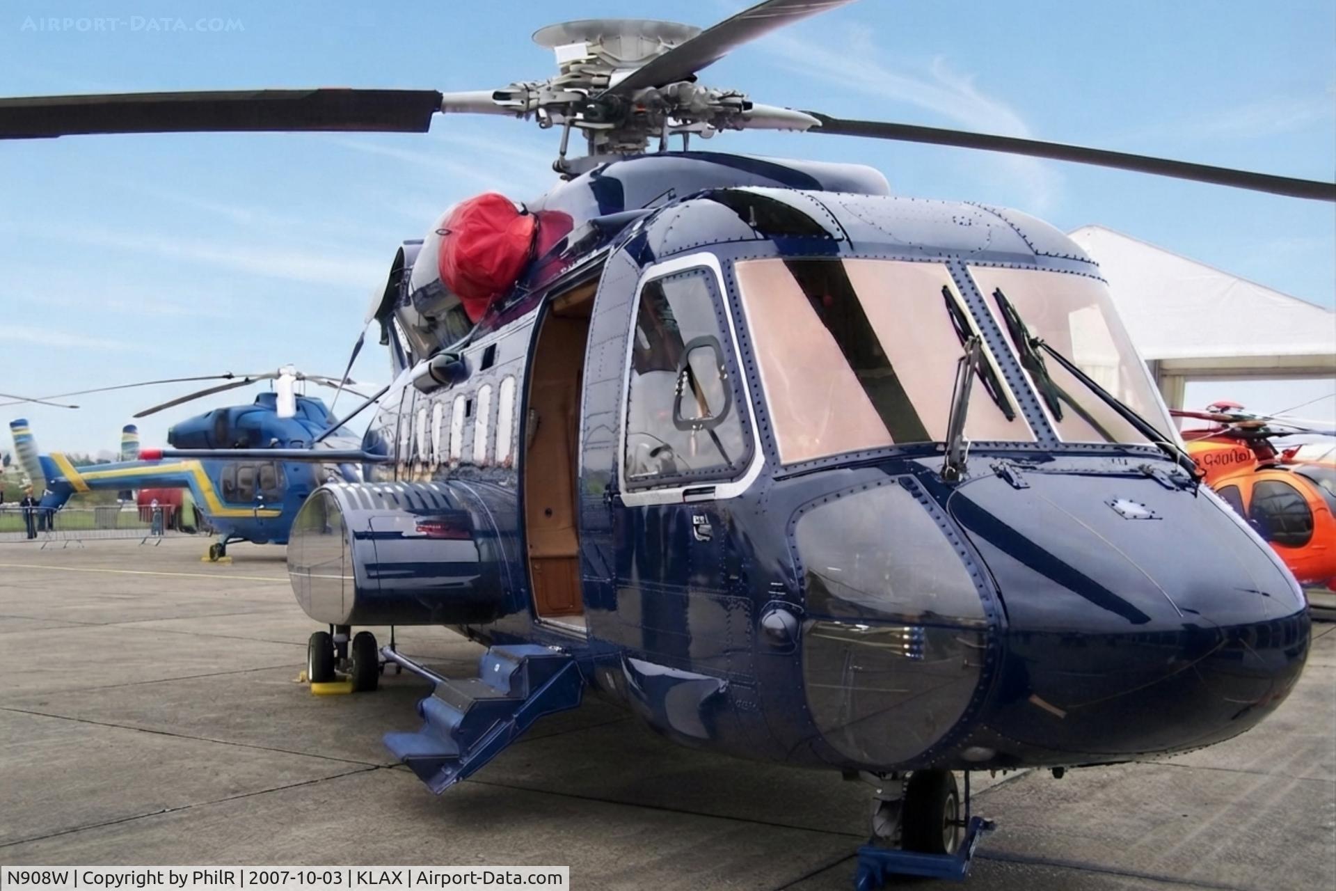 Aircraft N908W, 2004 Sikorsky S-92A, c/n 920007, N908W Sikorsky S-92 Duxford, at KLAX, photo by PhilR