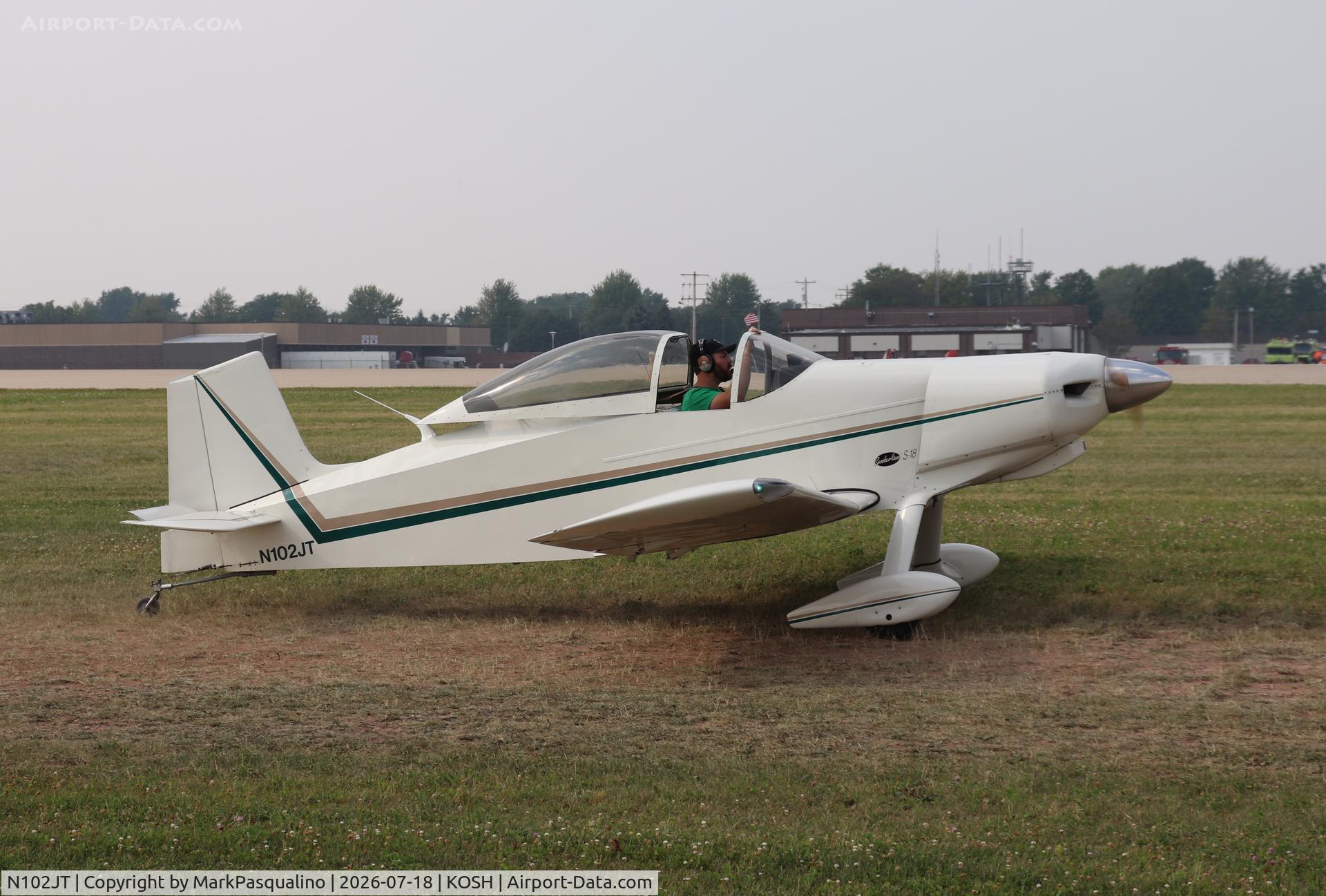 Aircraft N102JT, 1997 Thorp S-18, c/n 190, Thorp S-18, at KOSH, photo by MarkPasqualino