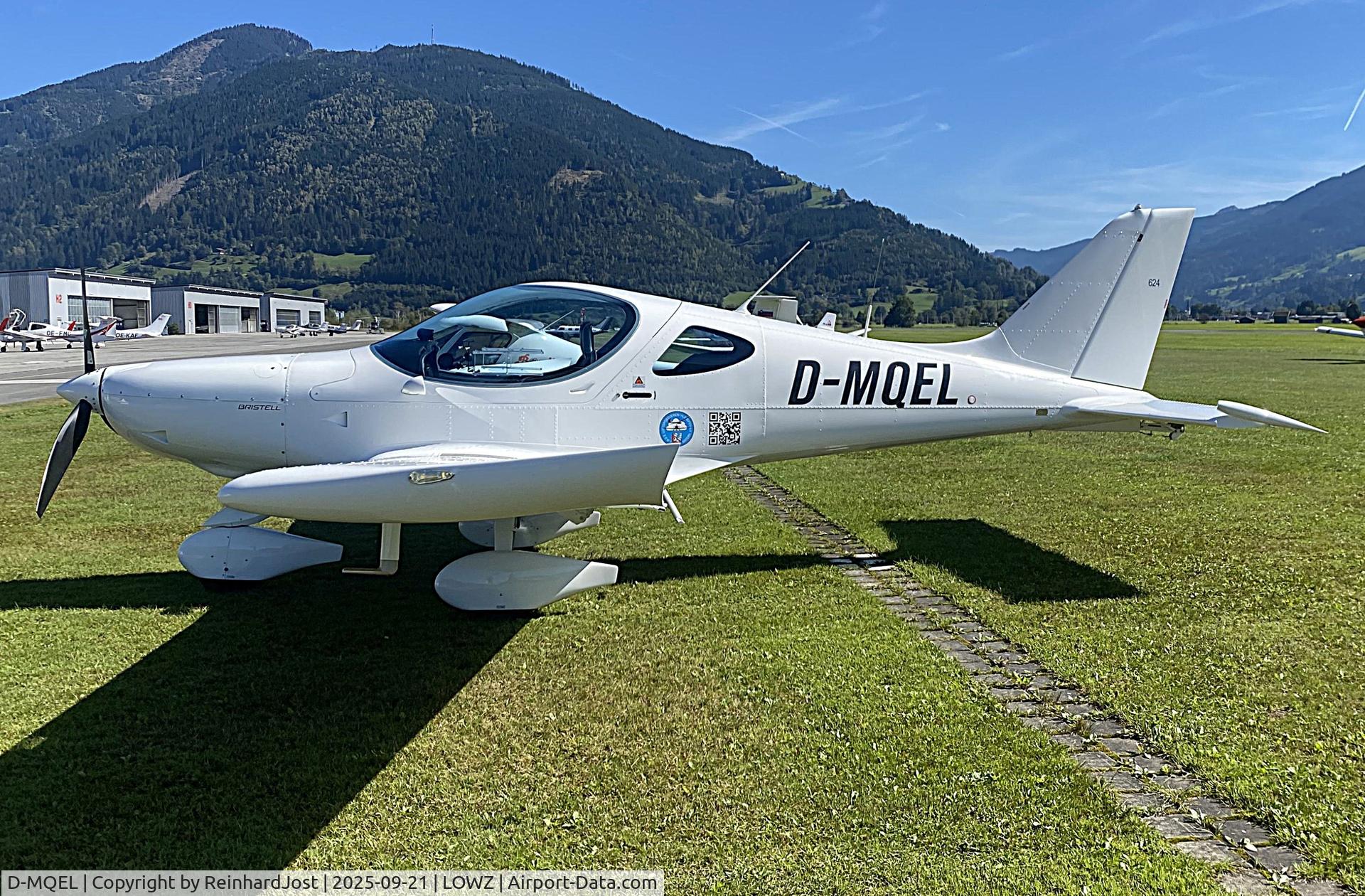 Aircraft D-MQEL, 2022 BRM Aero Bristell B23, c/n 624, B23 at the alpine airport Zell am See, Austria, at LOWZ, photo by ReinhardJost