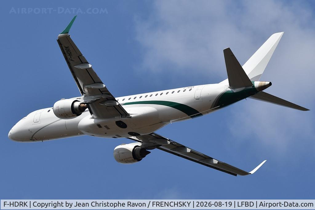 Aircraft F-HDRK, 2013 Embraer 190LR (ERJ-190-100LR), c/n 19000605, Amélia, Bordeaux (BOD) Madrid (MAD) 8R243, at LFBD, photo by Jean Christophe Ravon / FRENCHSKY