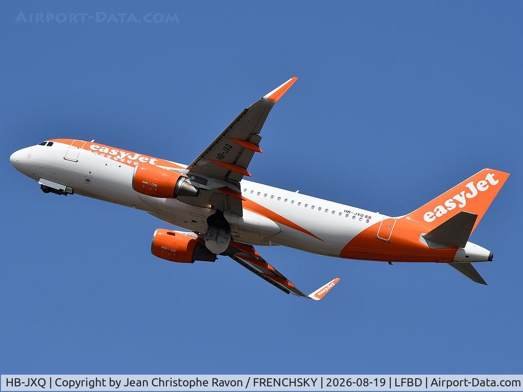Aircraft HB-JXQ, 2018 Airbus A320-214, c/n 8263, Bordeaux (BOD) Geneva (GVA) U21388, at LFBD, photo by Jean Christophe Ravon / FRENCHSKY