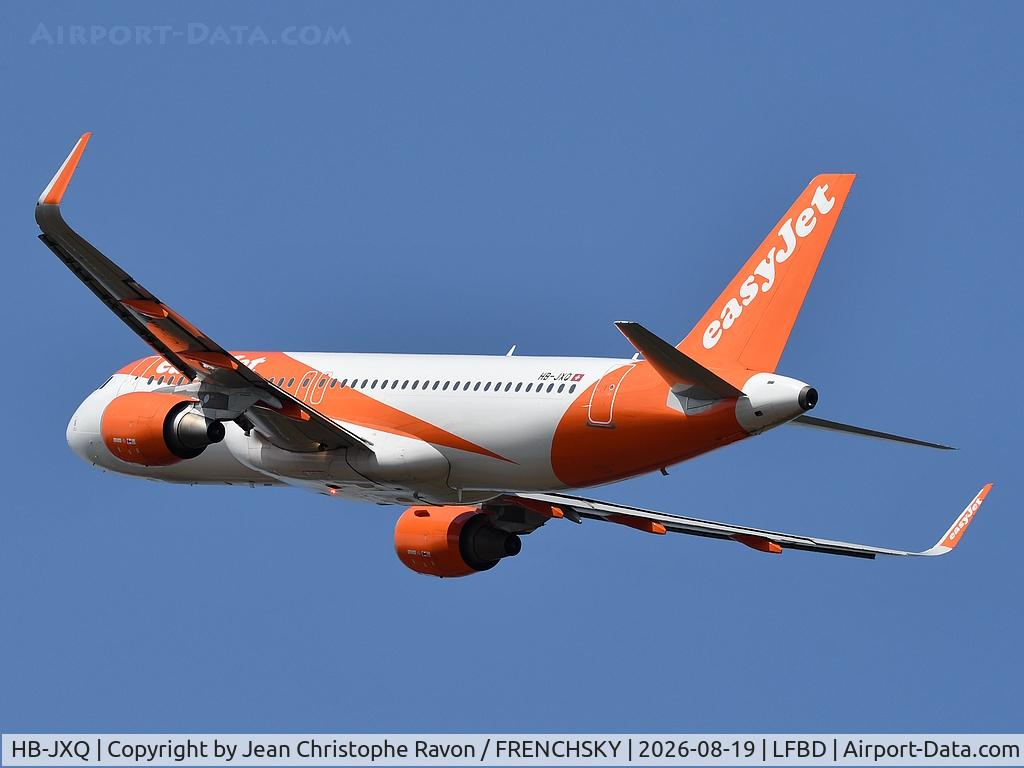 Aircraft HB-JXQ, 2018 Airbus A320-214, c/n 8263, Bordeaux (BOD) Geneva (GVA) U21388, at LFBD, photo by Jean Christophe Ravon / FRENCHSKY
