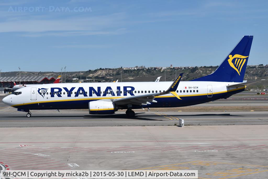 Aircraft 9H-QCM, 2016 Boeing 737-8AS, c/n 44737, Taxiing, at LEMD, photo by micka2b