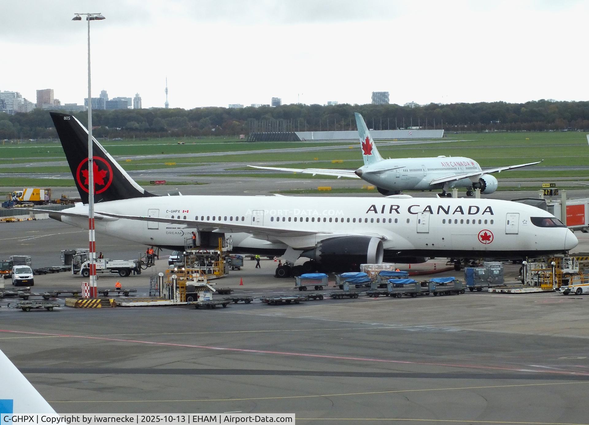 Aircraft C-GHPX, 2014 Boeing 787-8 Dreamliner, c/n 35261 l/n 230, Boeing 787-8 Dreamliner of Air Canada at Amsterdam Schiphol airport, at EHAM, photo by iwarnecke