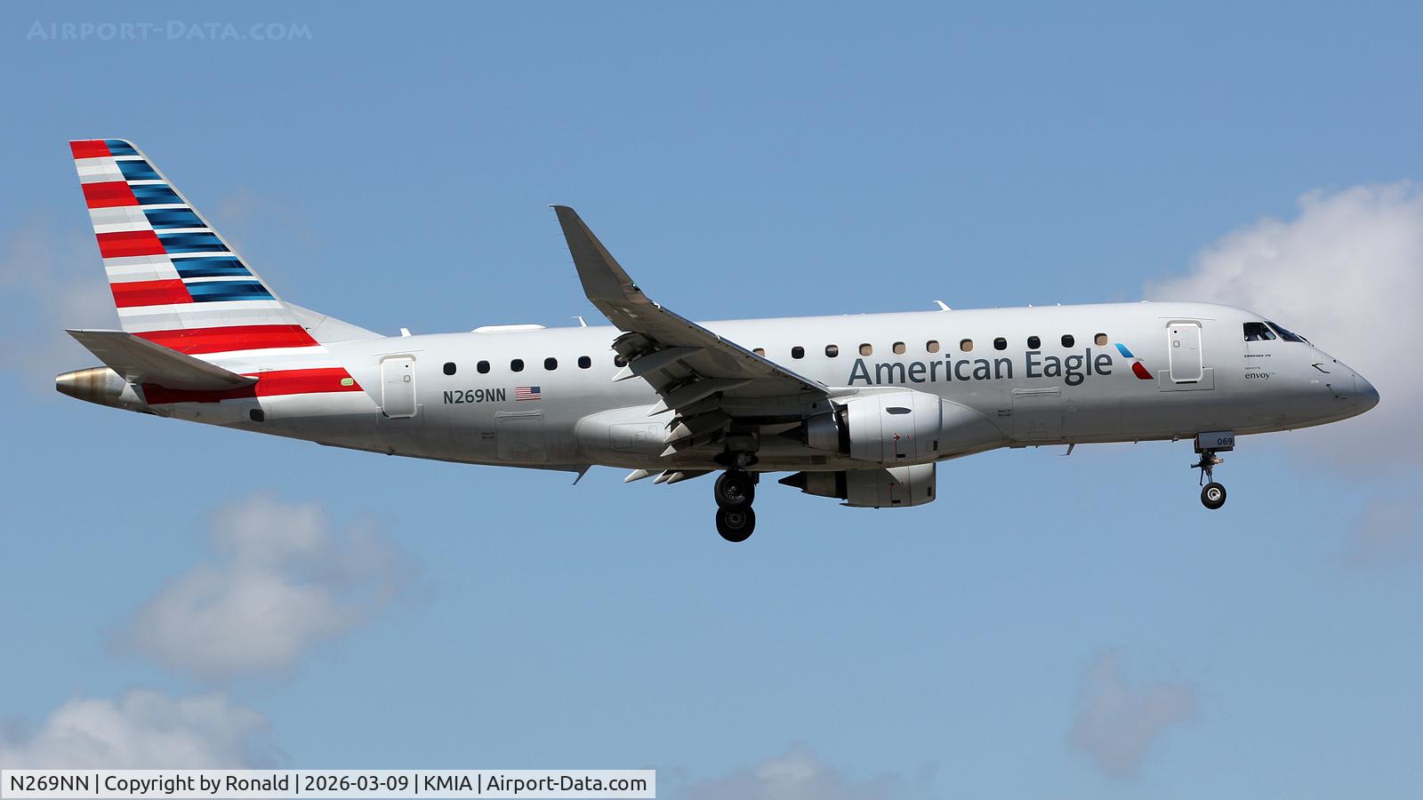 Aircraft N269NN, 2019 Embraer 175LR (ERJ-170-200LR), c/n 17000774, at mia, at KMIA, photo by Ronald