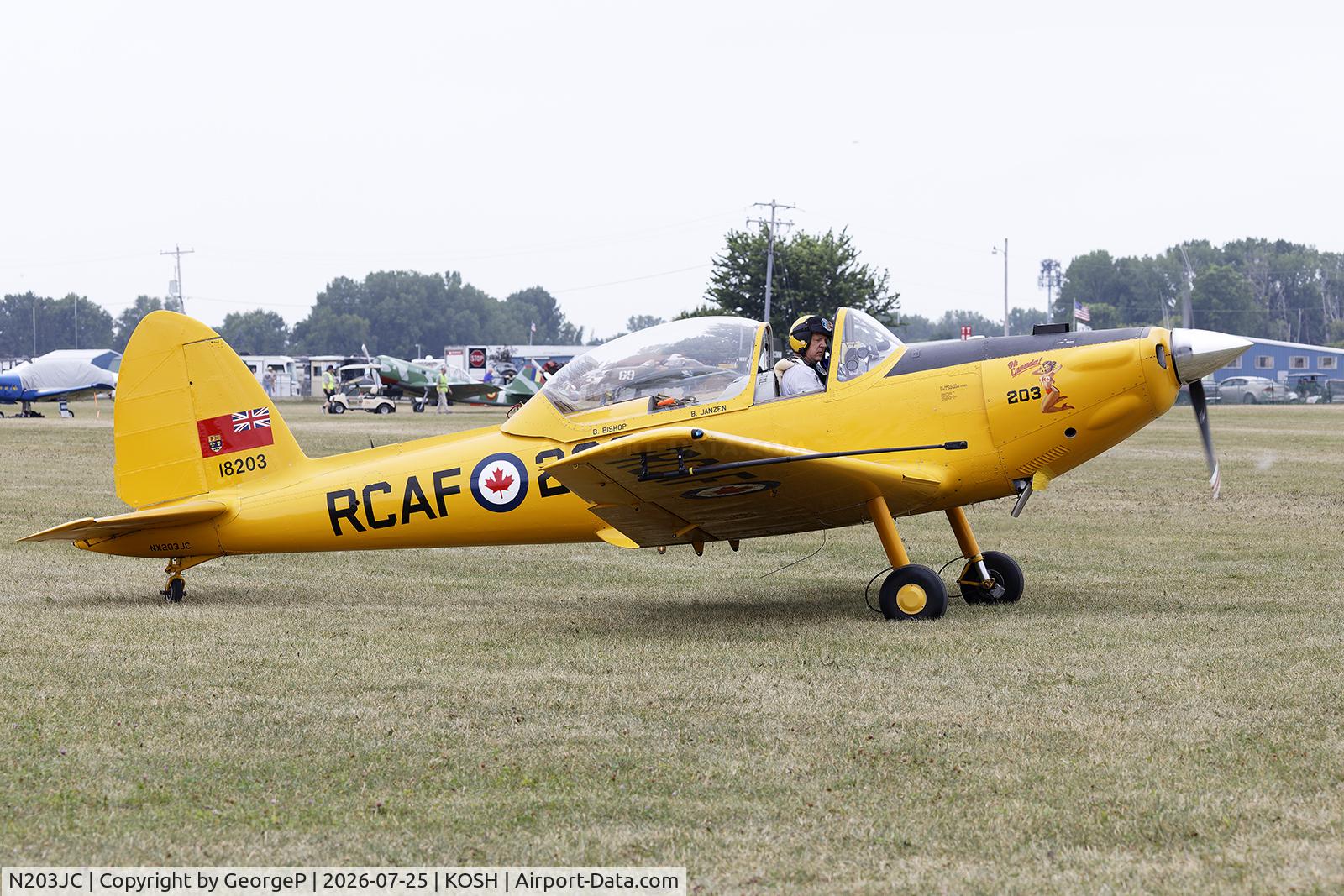 Aircraft N203JC, 2003 De Havilland DHC-1 Replica, c/n 003JC, Airventure 2026., at KOSH, photo by GeorgeP