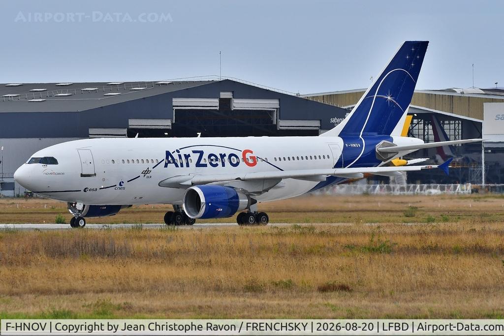 Aircraft F-HNOV, 1989 Airbus A310-304, c/n 498, Bordeaux (BOD) Bordeaux (BOD) (ZEROG), at LFBD, photo by Jean Christophe Ravon / FRENCHSKY